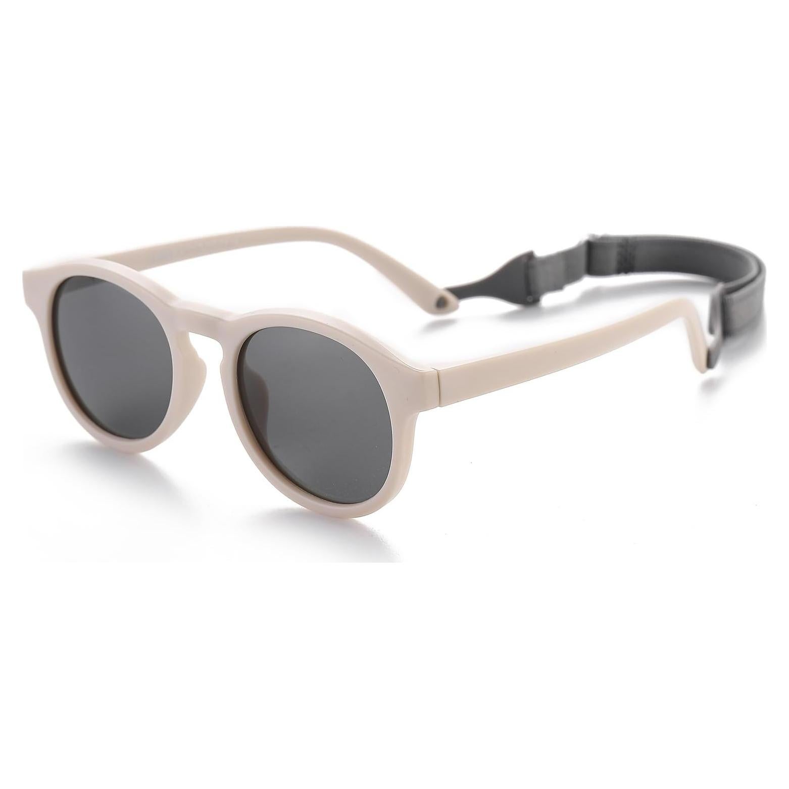 Gafas de sol para bebés FLJMRAVER UV400 flexibles con correa