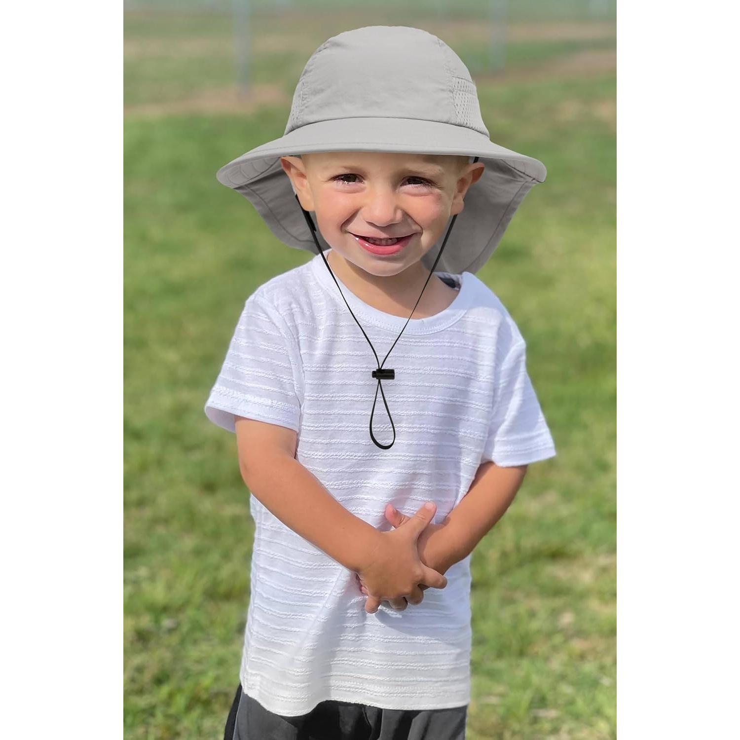 Sombrero de sol UPF 50+ WINZIK para bebés 3-24 meses con gafas