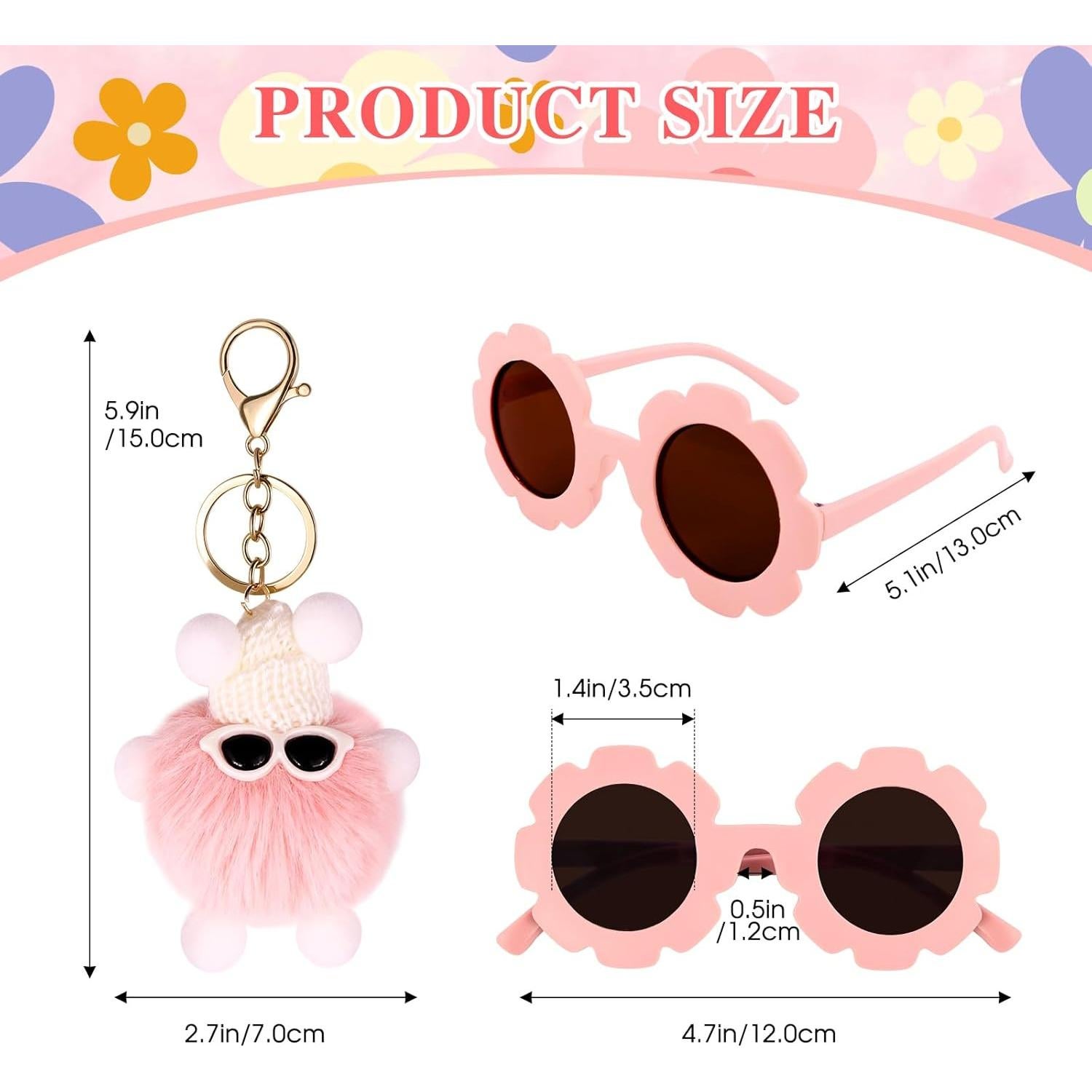 Riñonera Personalizada para Niñas Rosa con Gafas y Llavero