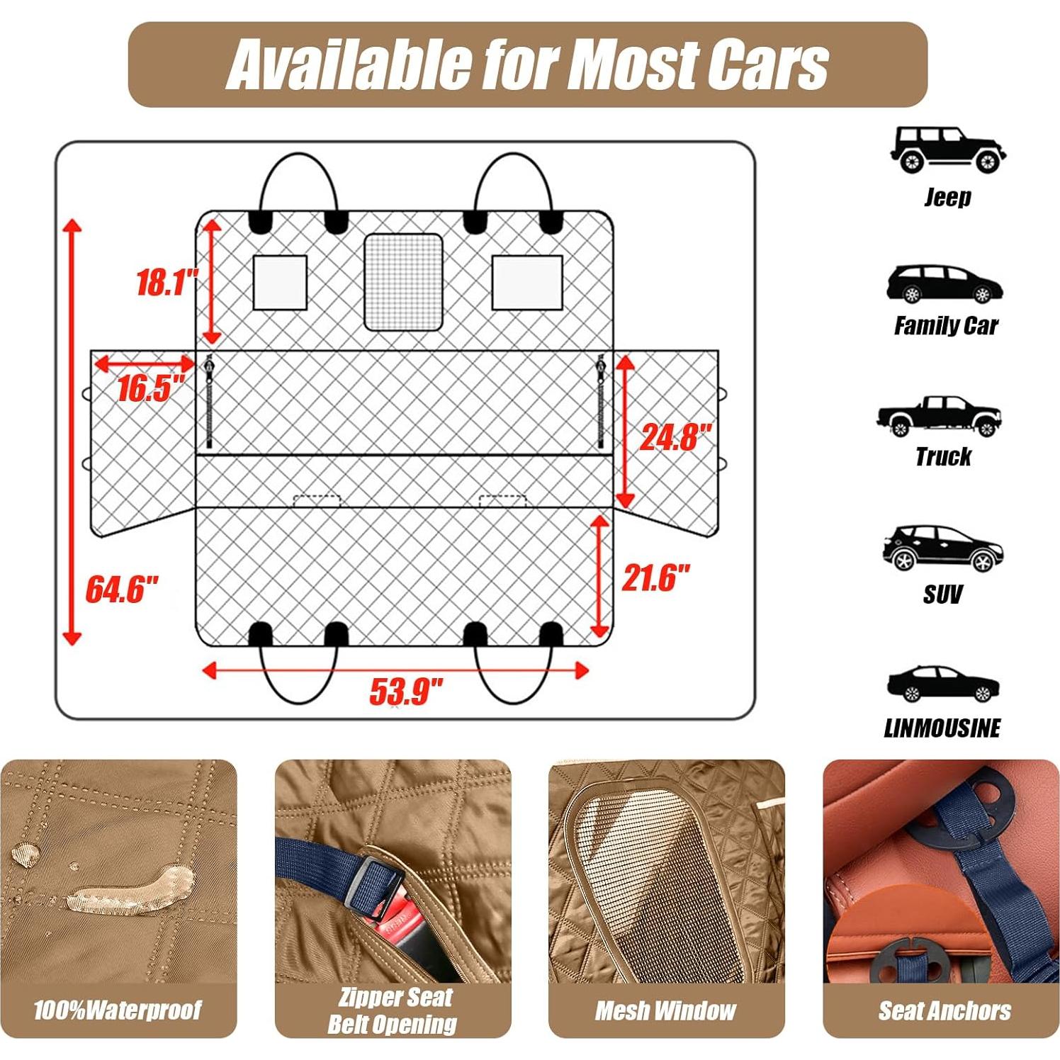 Funda de Asiento para Perros DoggieKit Do-seatcover01 Impermeable