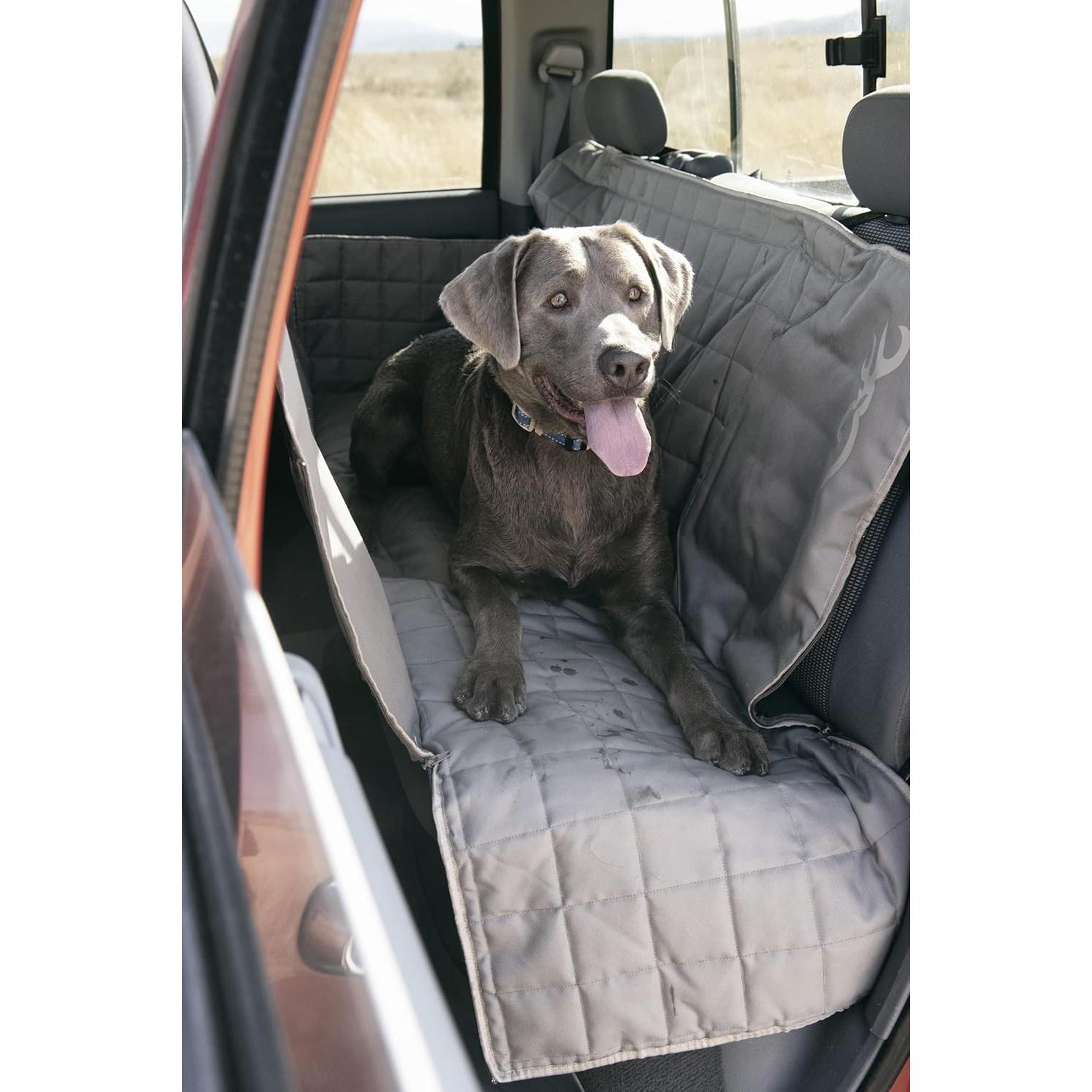 Funda de Hamaca para Mascotas Browning Asiento Trasero Caqui