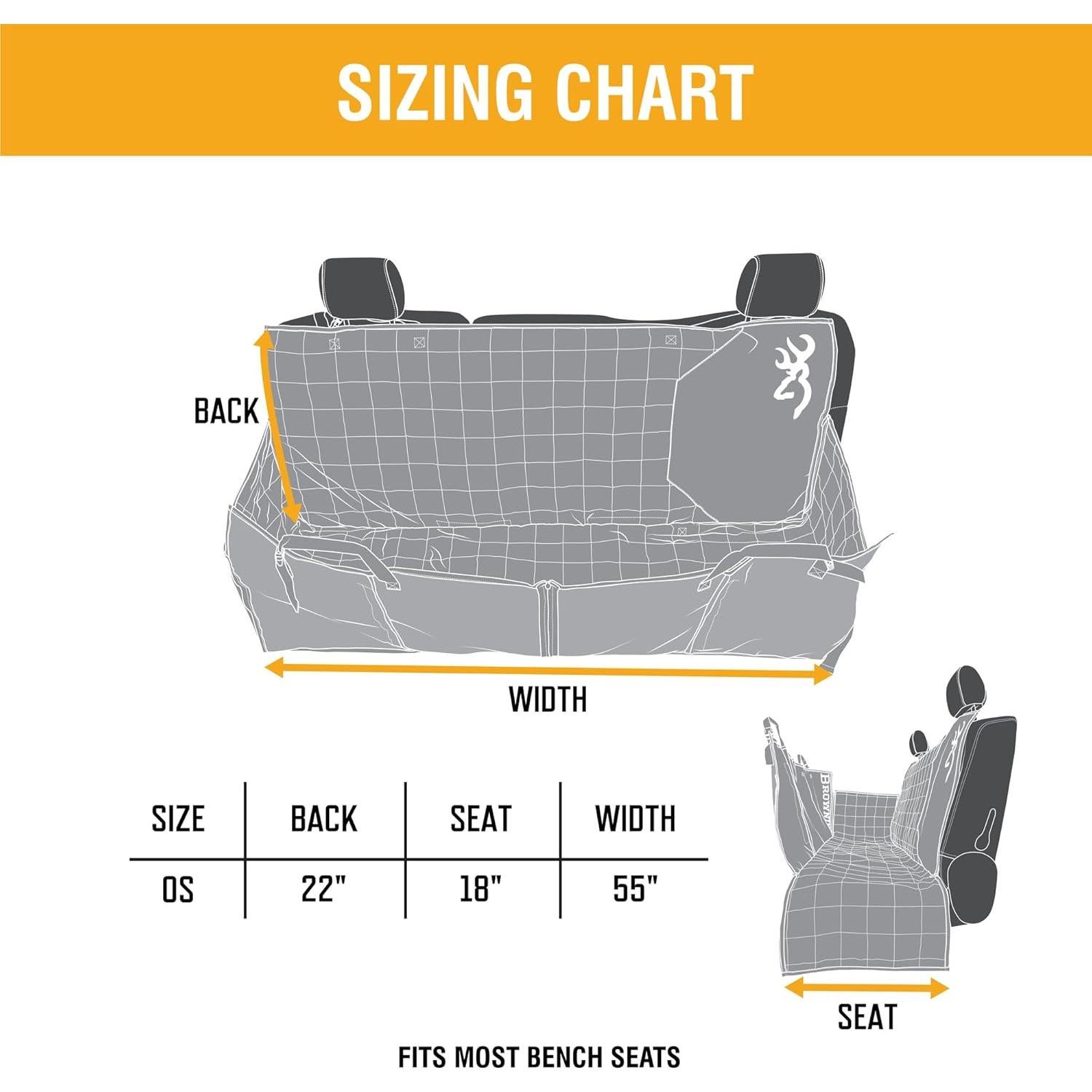 Funda de Hamaca para Mascotas Browning Asiento Trasero Caqui