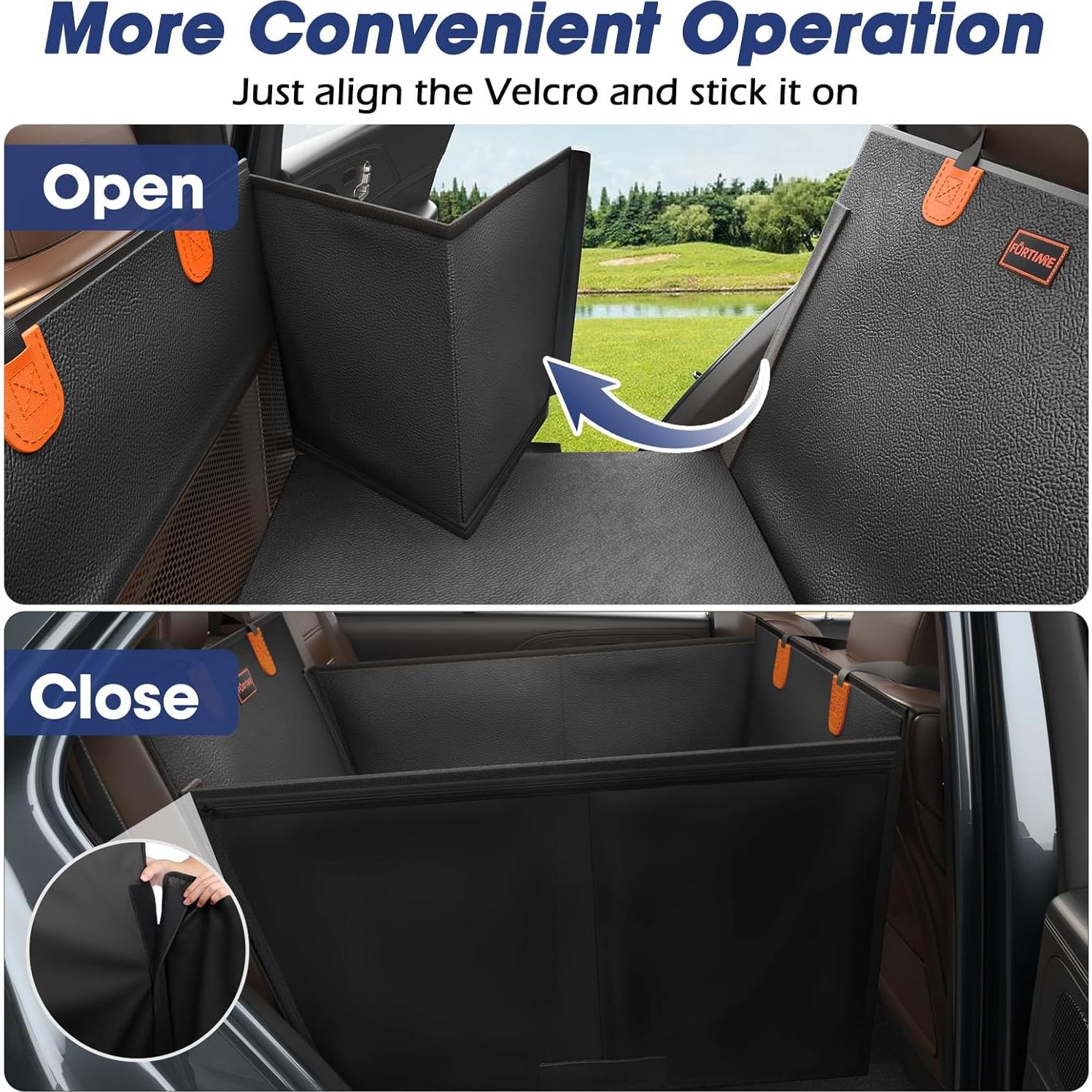 Asiento de Coche para Perros FURTIME Grande Impermeable