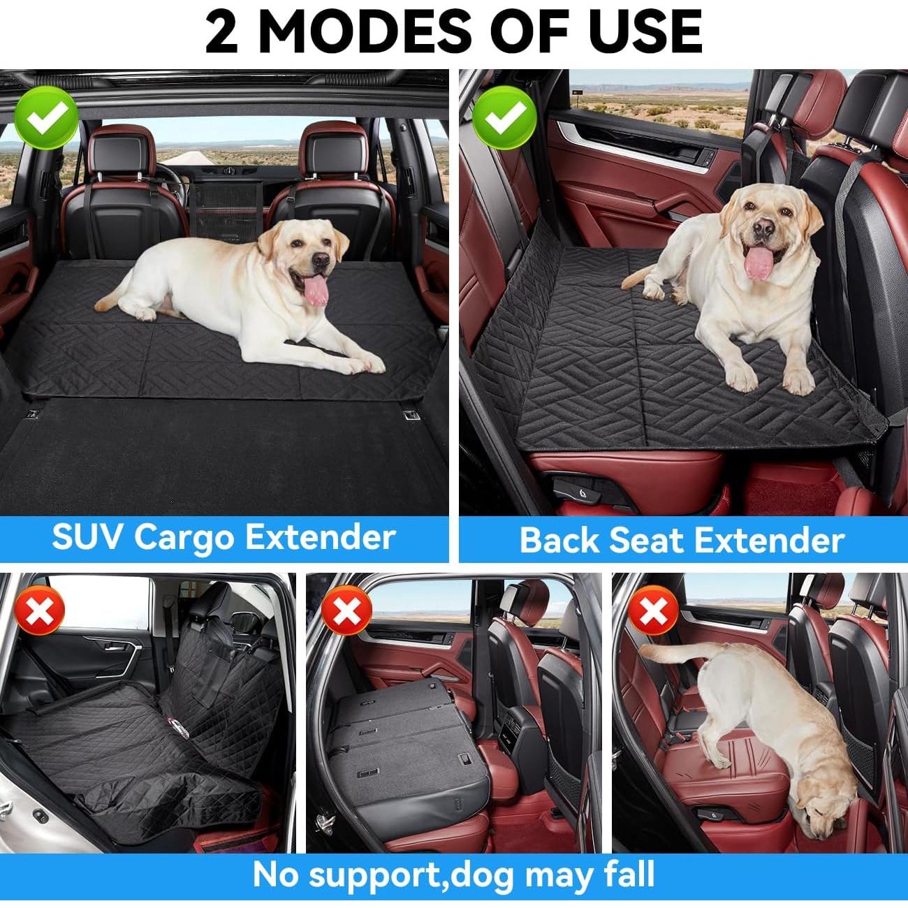 Extensor de Asiento Trasero ABE-51 para Perros Negro