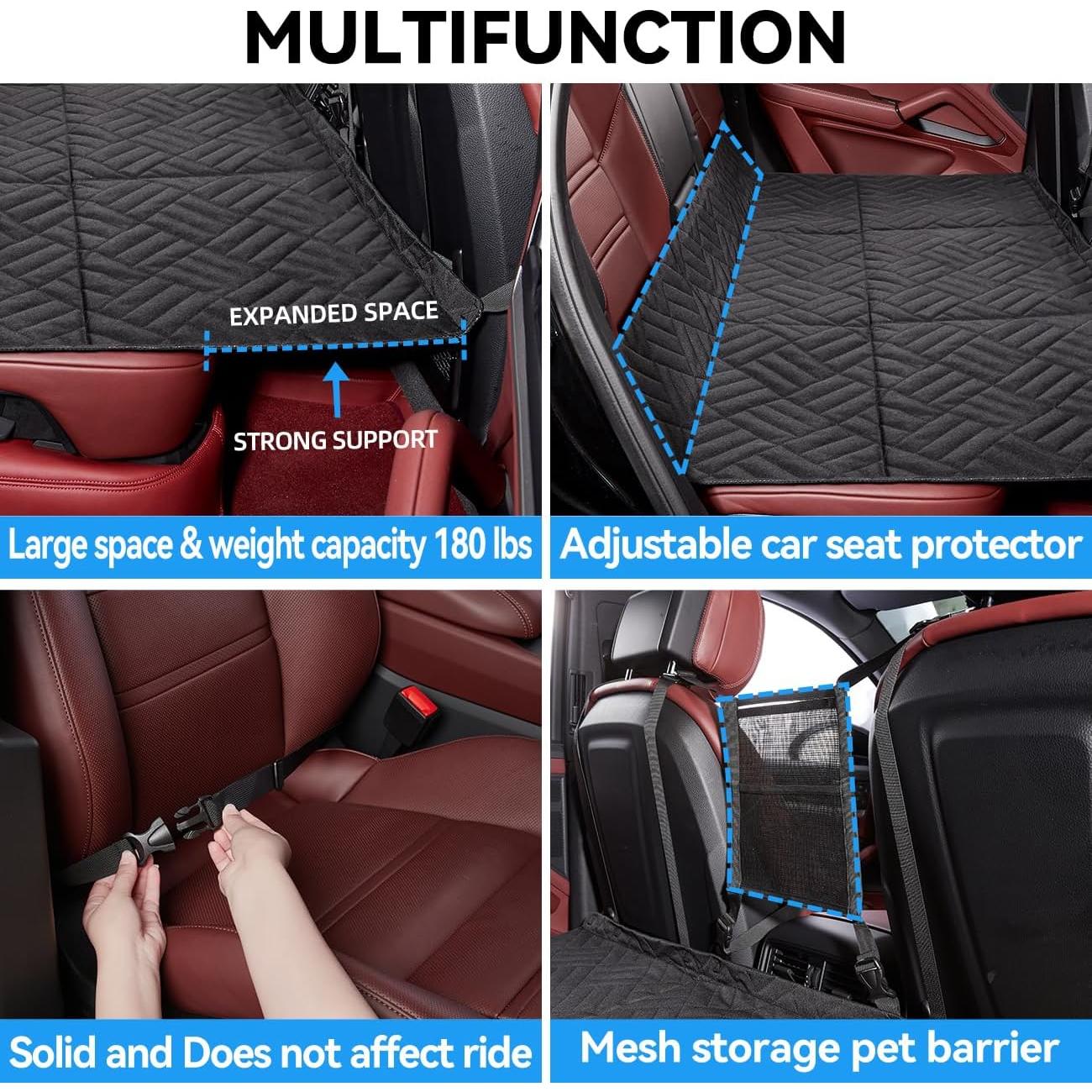 Extensor de Asiento Trasero ABE-51 para Perros Negro