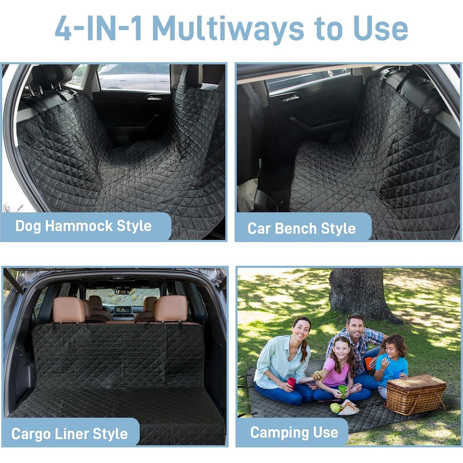 Funda de Asiento para Perros DMS PROTECTOR Universal Negra