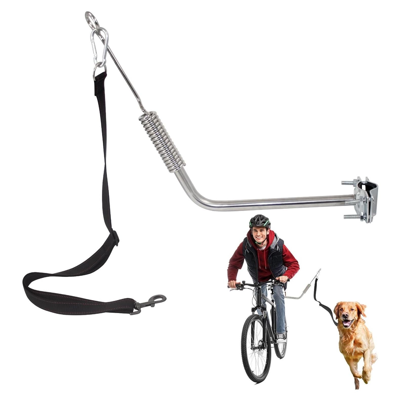 Correa de Perro para Bicicleta Sukubiui con Amortiguador 70-125 cm