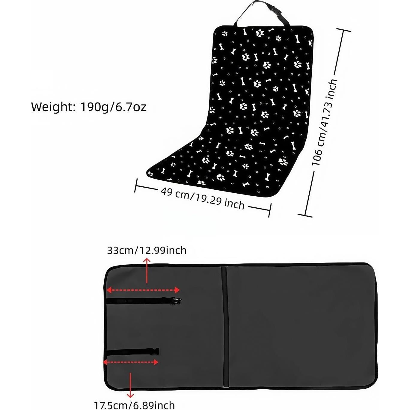 Funda de Asiento de Coche Impermeable BUBBLE-FLY 49x44cm