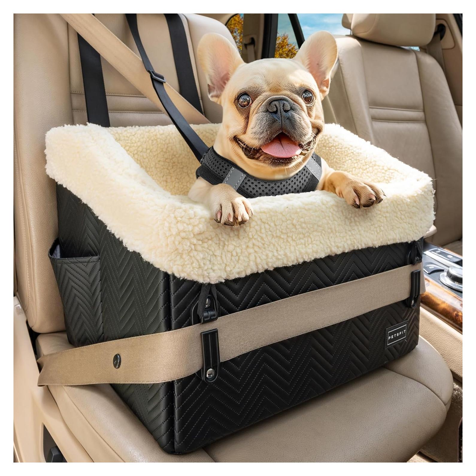 Asiento Elevador para Perros Pequeños PETSFIT - Cuero PU Impermeable