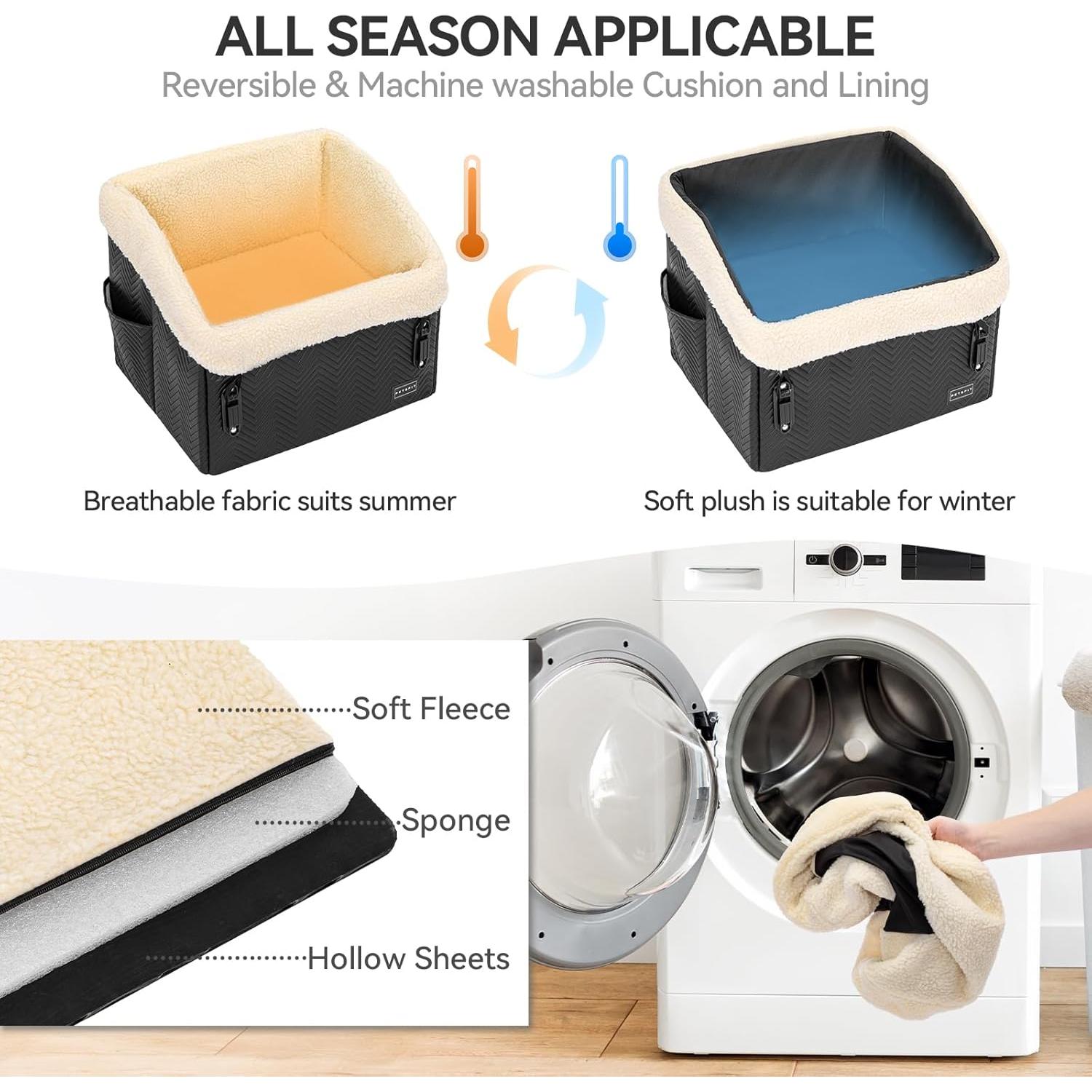 Asiento Elevador para Perros Pequeños PETSFIT - Cuero PU Impermeable