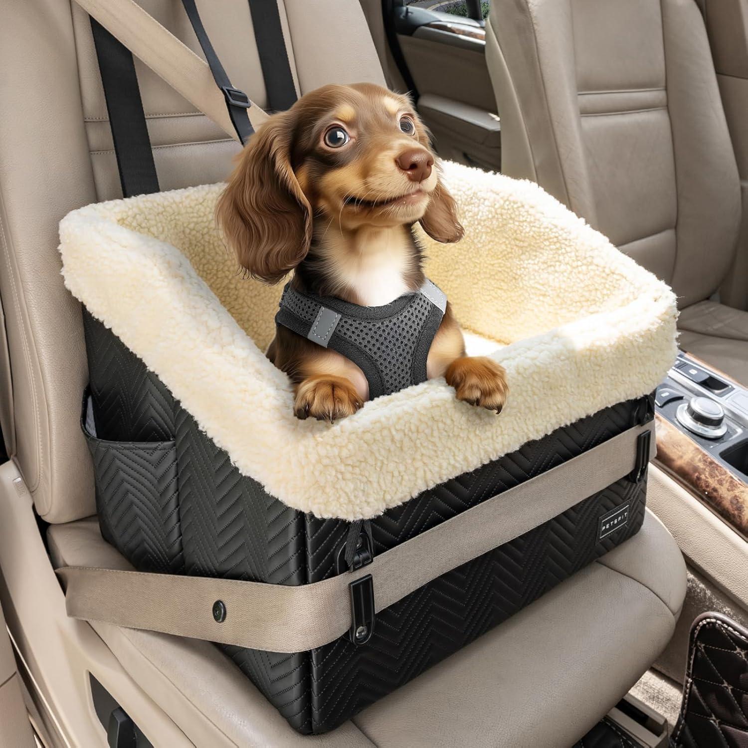 Asiento Elevador para Perros Pequeños PETSFIT - Cuero PU Impermeable