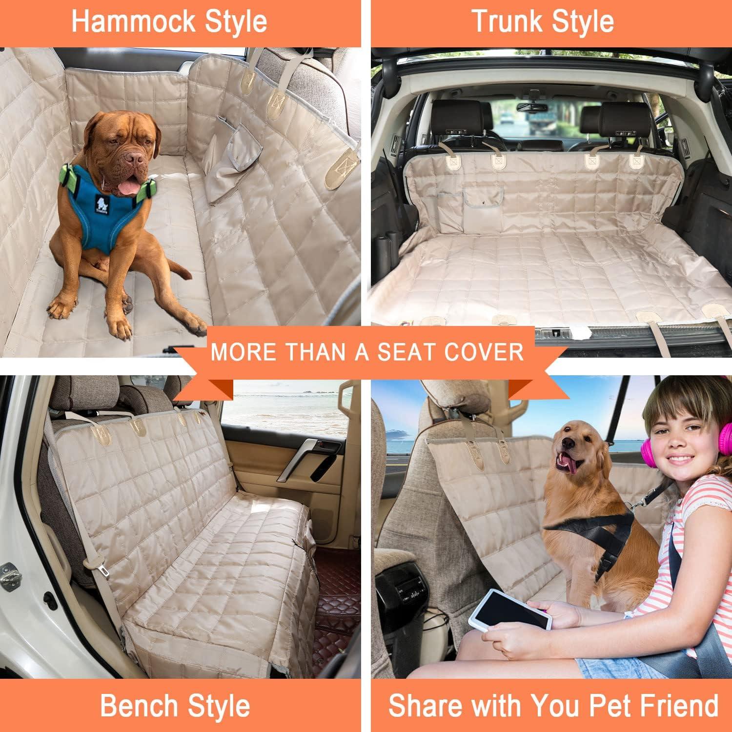 Funda de Asiento para Perros Bark Lover Beige 137x147 cm