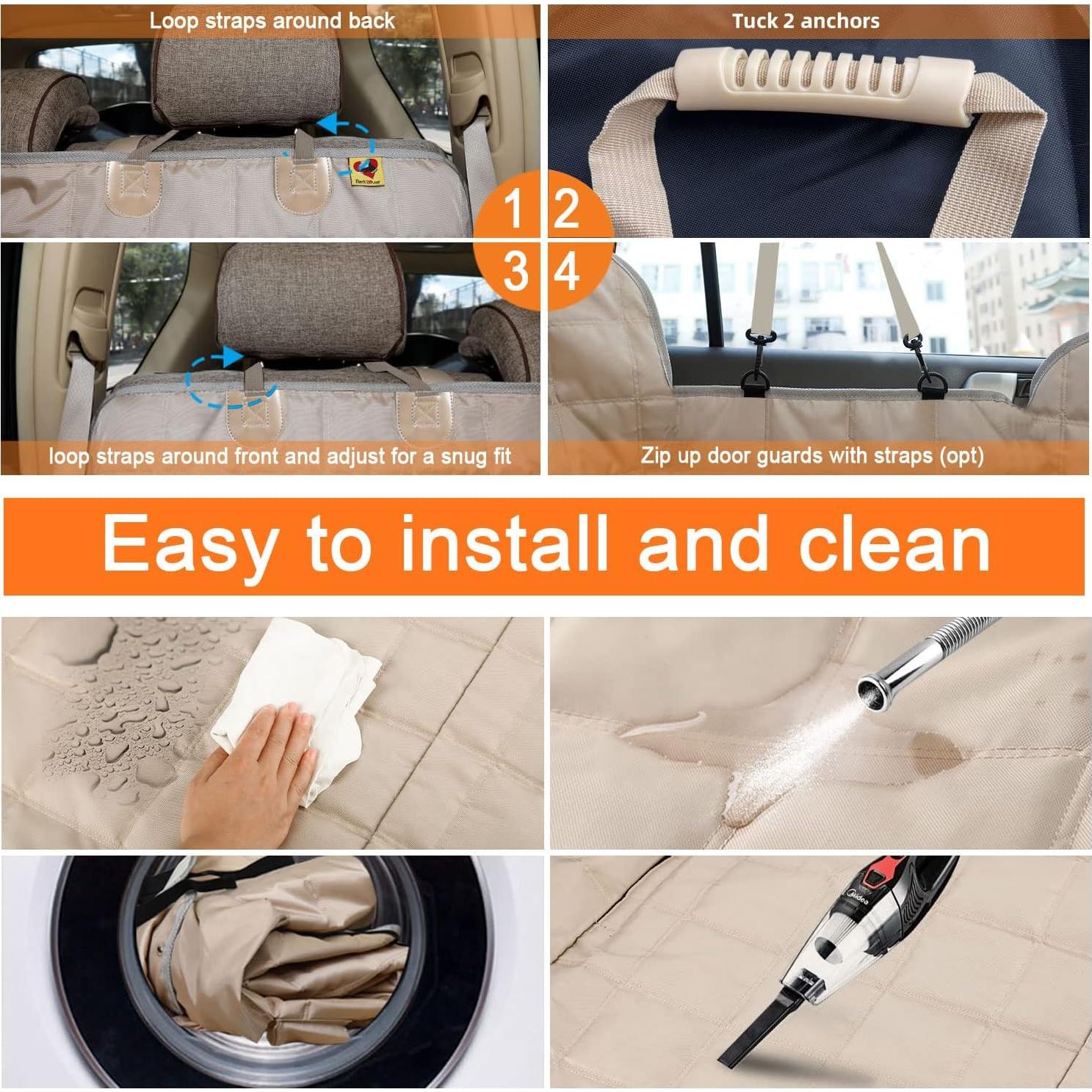 Funda de Asiento para Perros Bark Lover Beige 137x147 cm