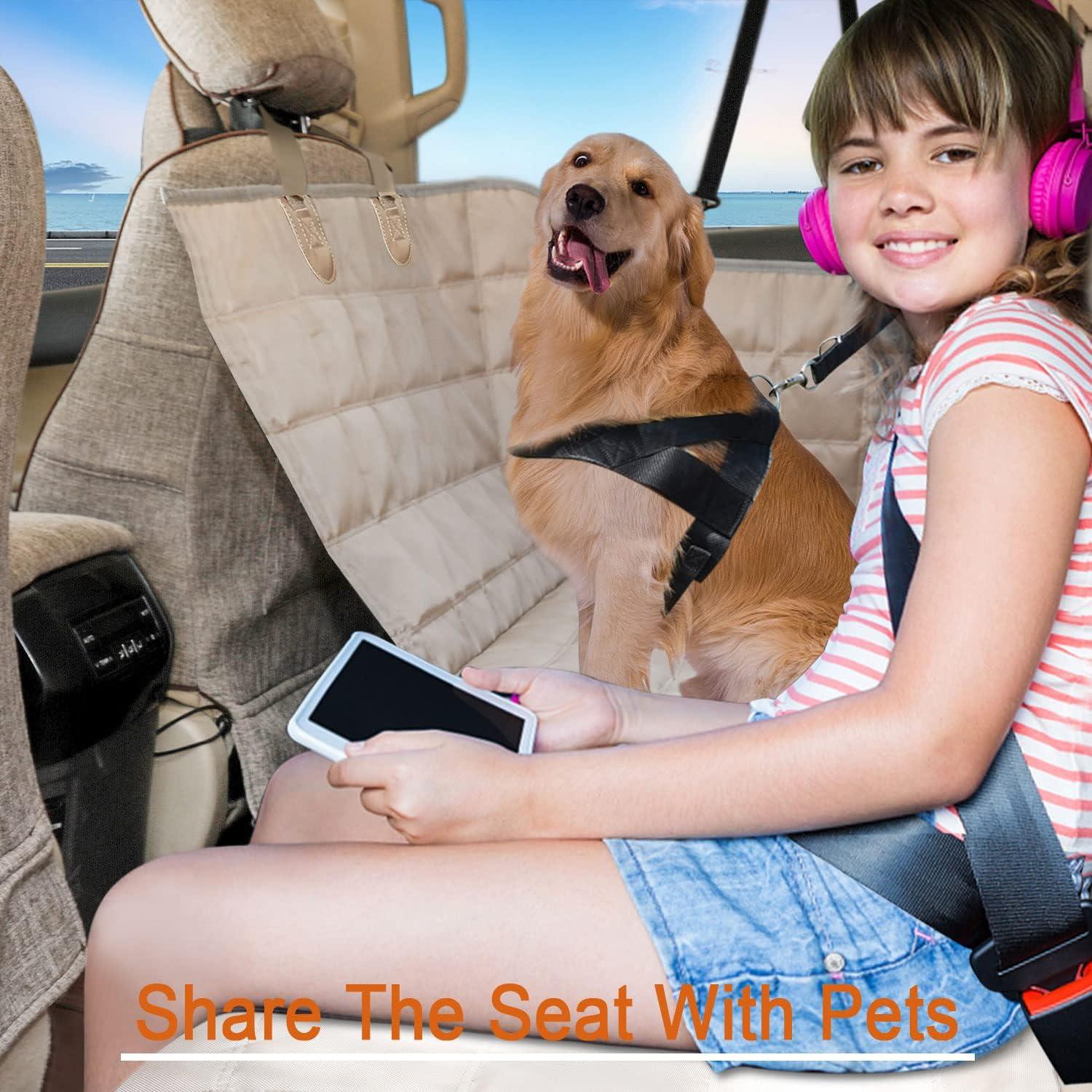 Funda de Asiento para Perros Bark Lover Beige 137x147 cm