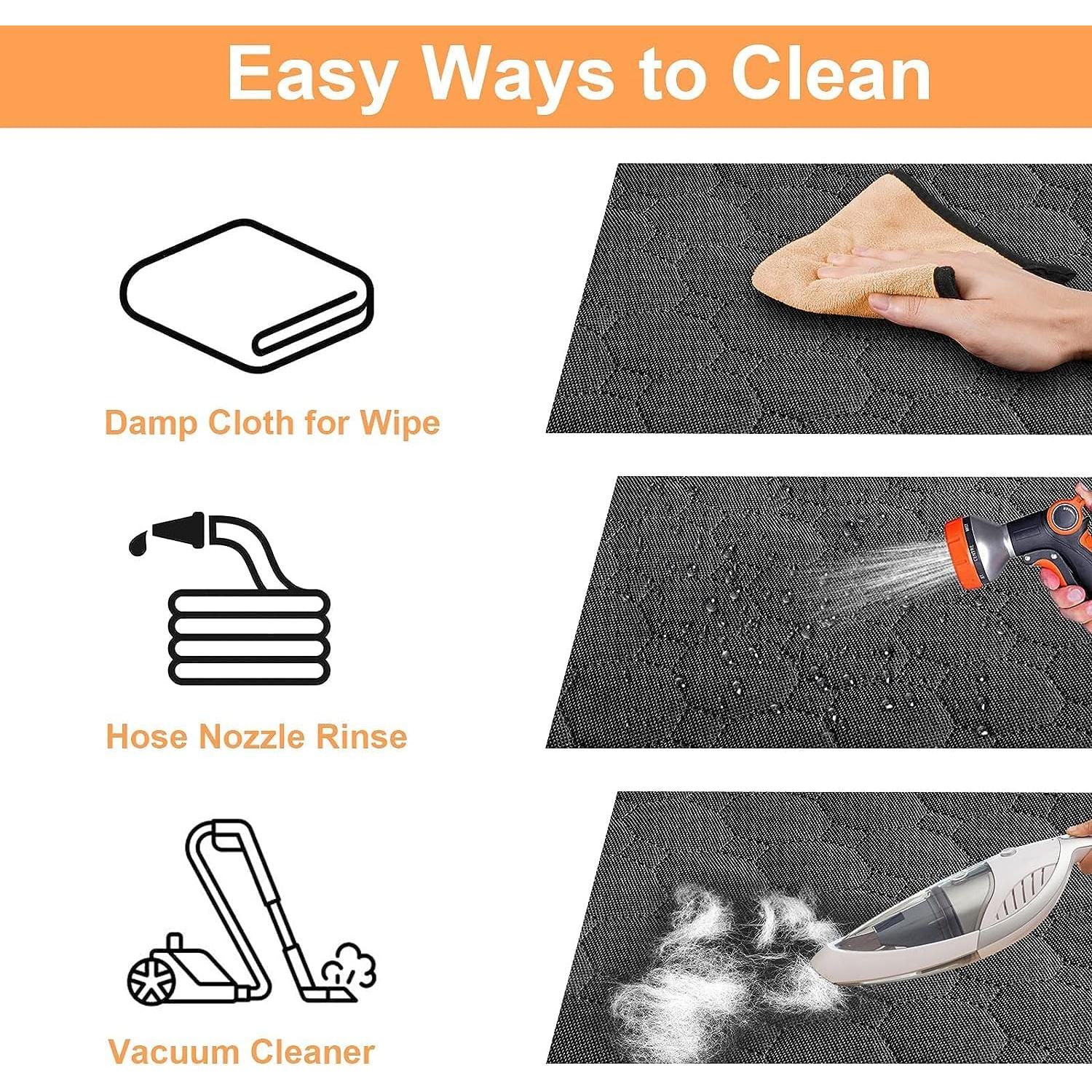 Funda de Asiento para Perros Mancro Naranja 600D Resistente al Agua