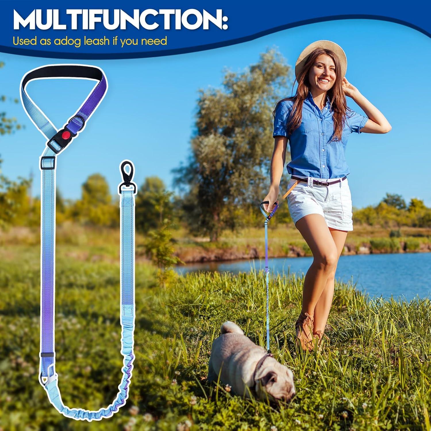 Arnés de Seguridad para Perros Relux Ajustable Azul 2 Piezas