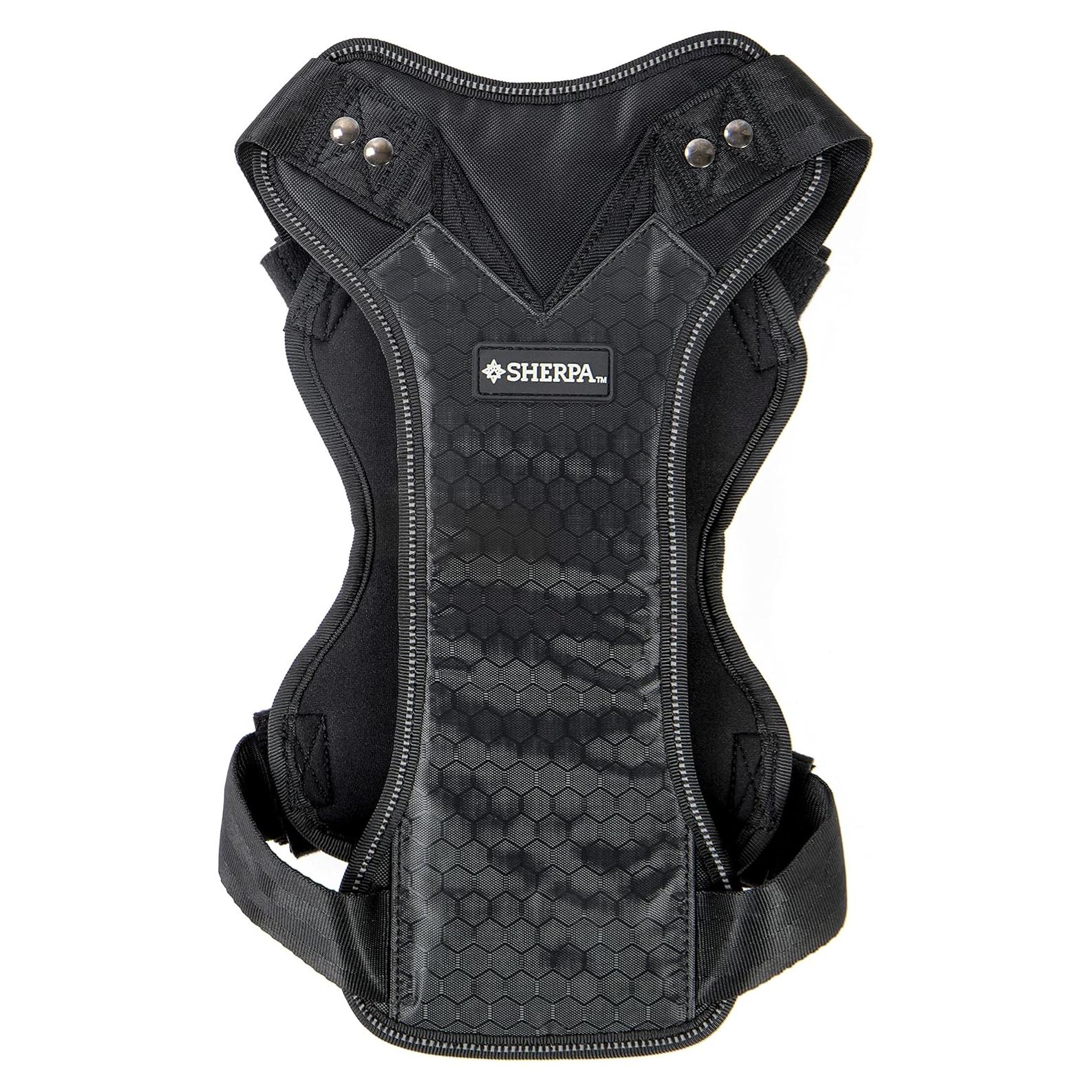 Arnés de Perro de Seguridad Sherpa - Grande, Negro, Probado en Choques