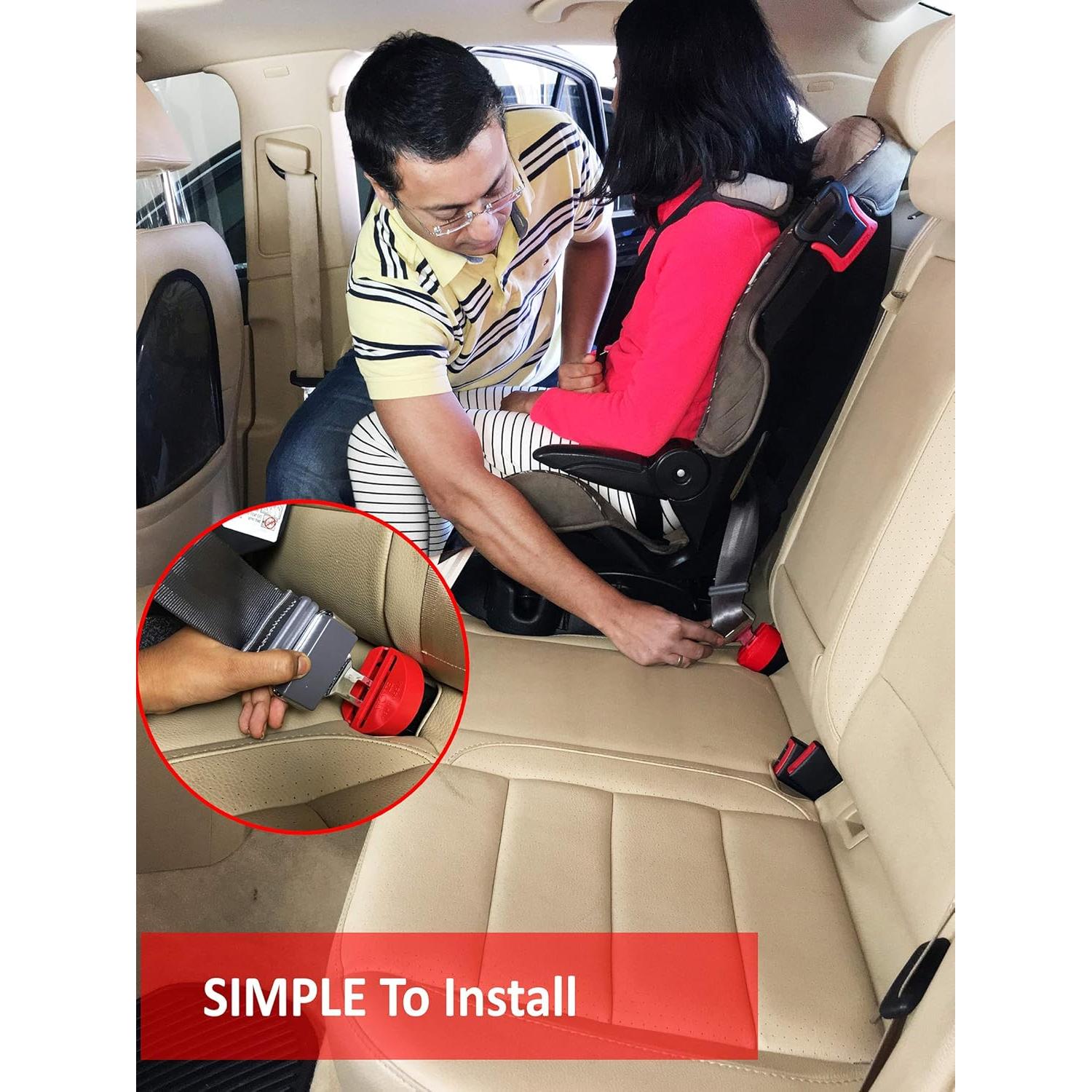 Eztotz BuckleShield - Cubierta de bloqueo cinturón seguridad niños