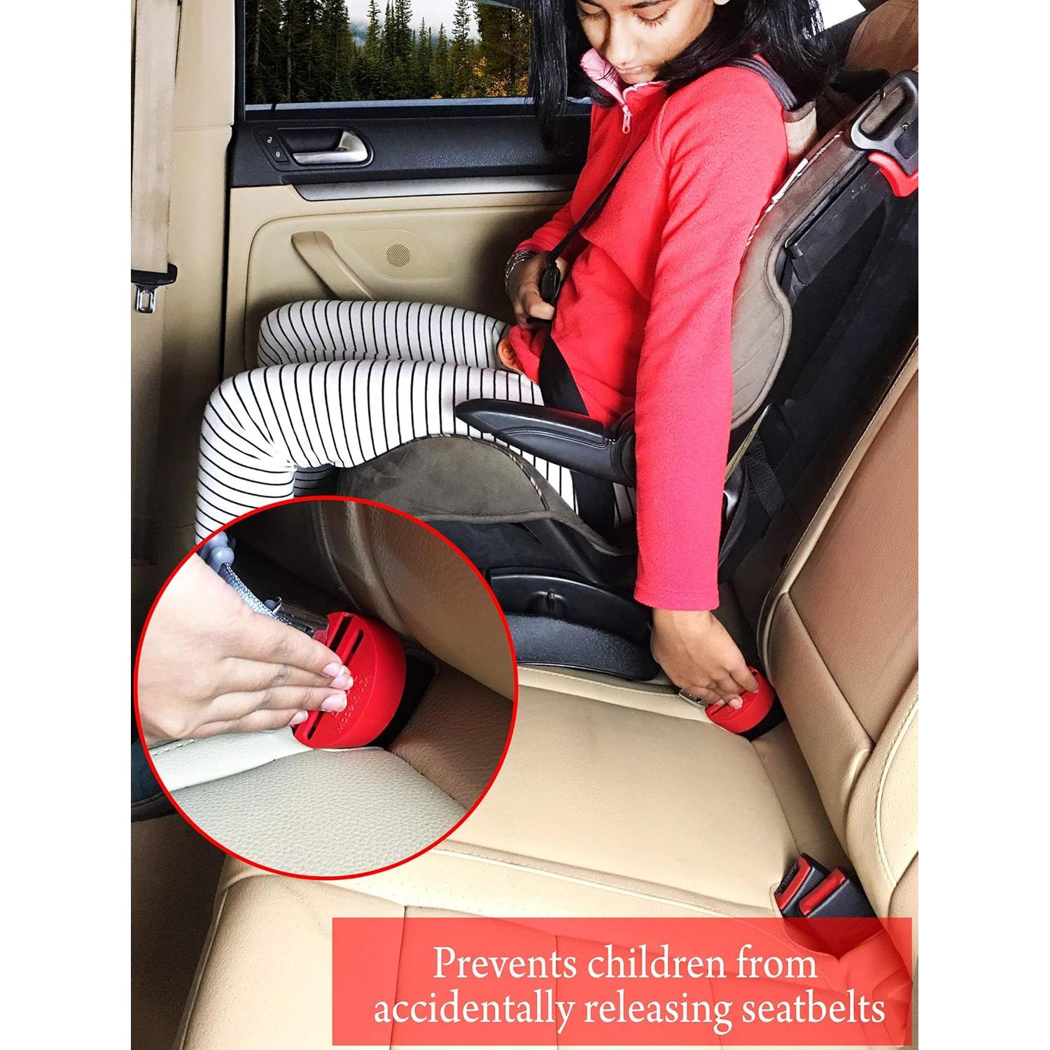 Eztotz BuckleShield - Cubierta de bloqueo cinturón seguridad niños