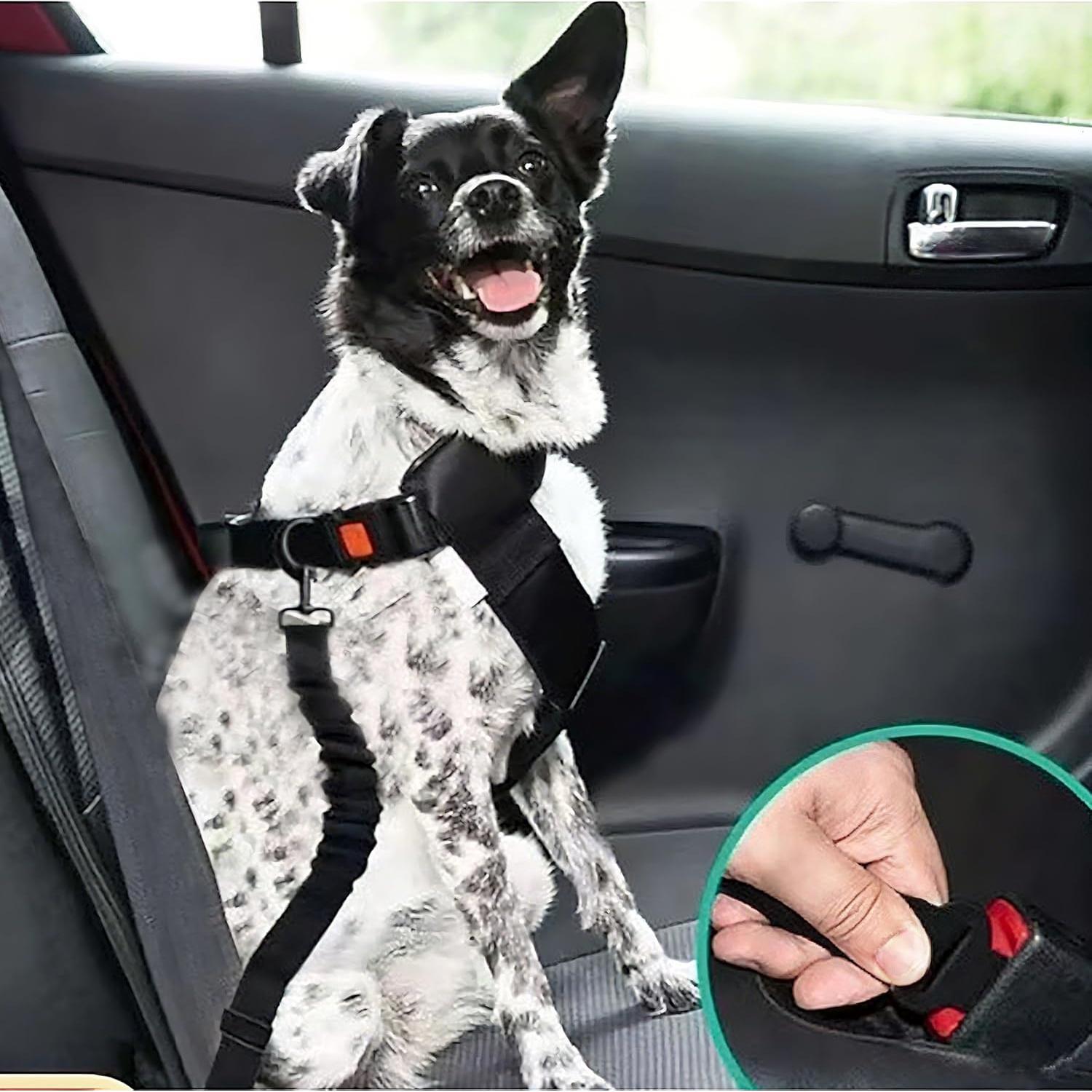 Cinturón de Seguridad para Perros Gobelieve 2-Pack Ajustable