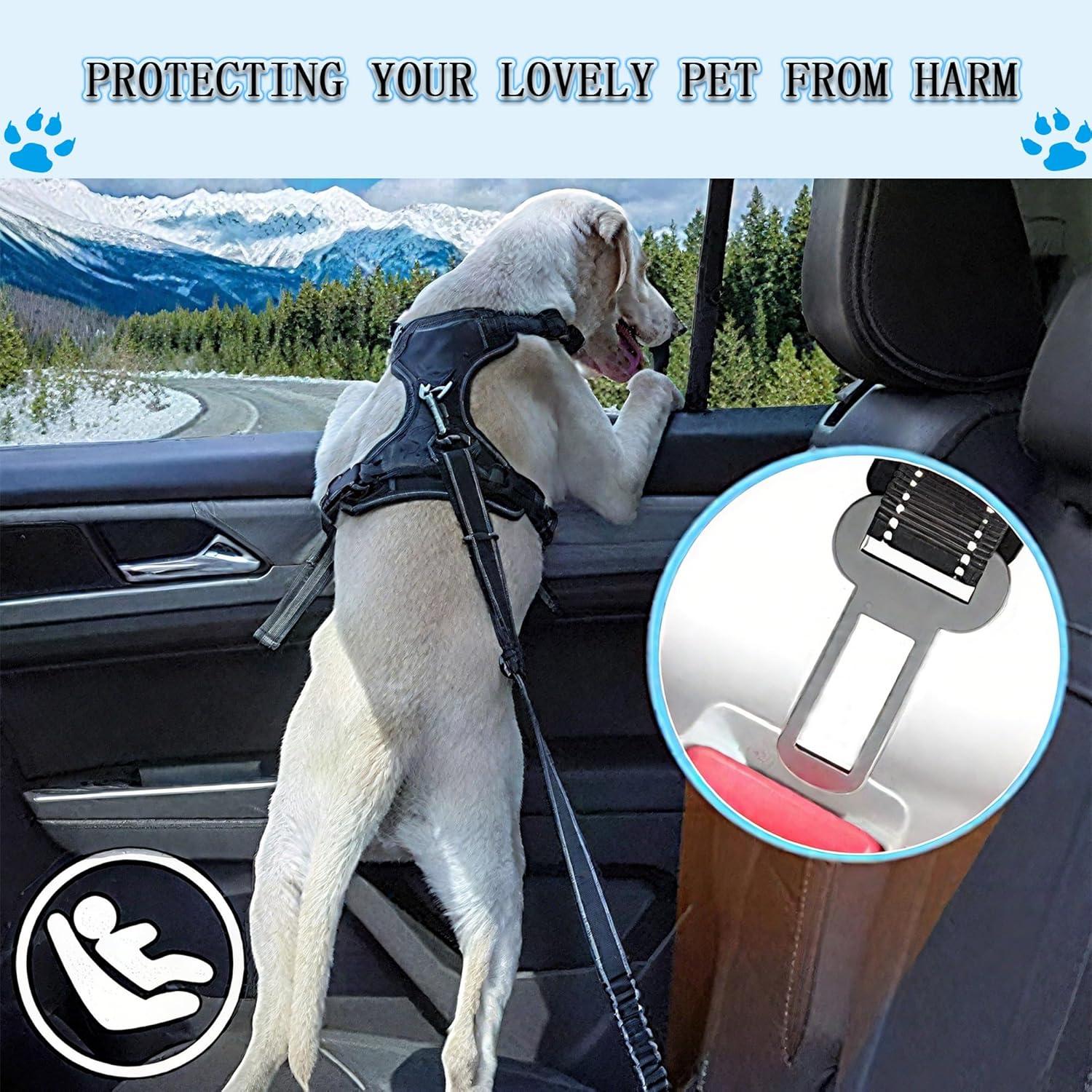 Cinturón de Seguridad para Perros Gobelieve 2-Pack Ajustable