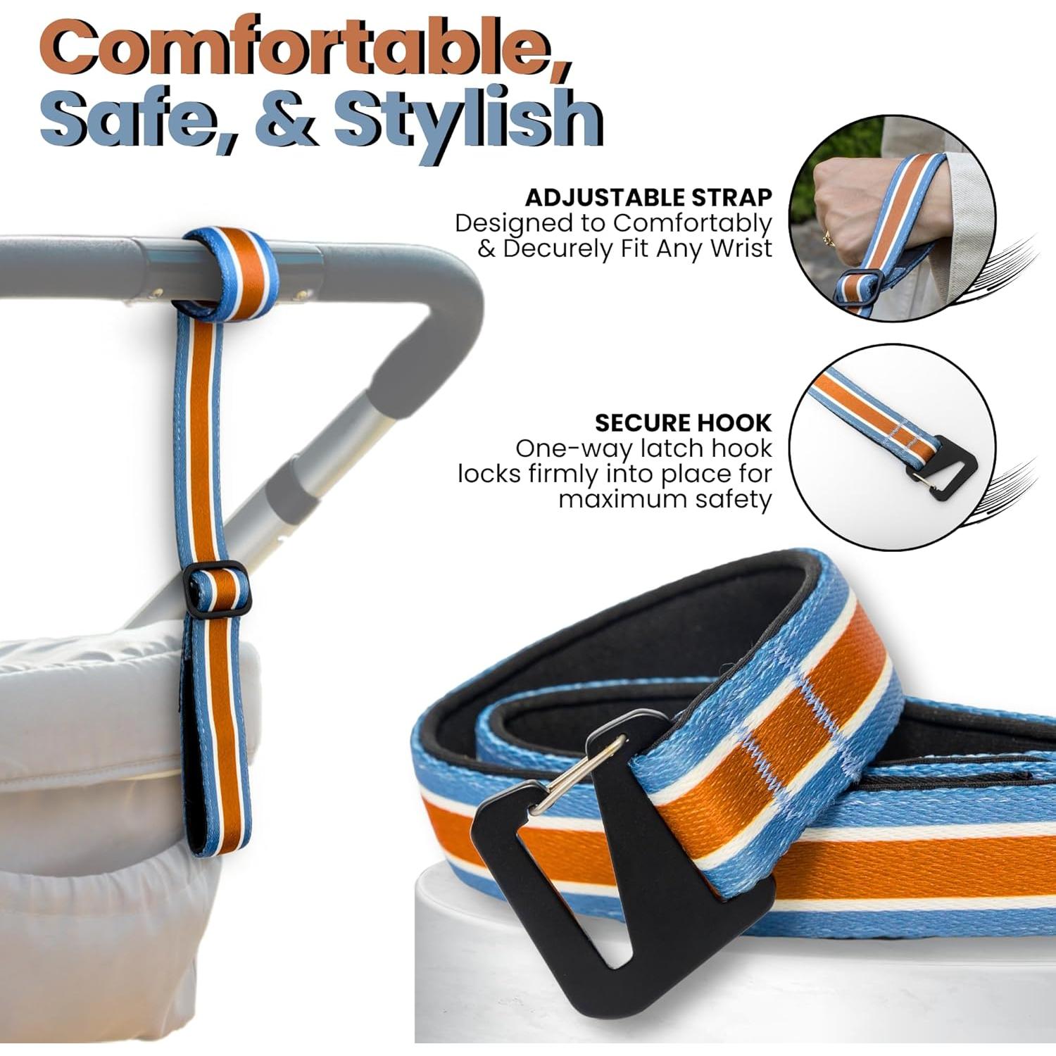 Correa de Muñeca de Seguridad Votrali Ajustable para Carritos y Mascotas