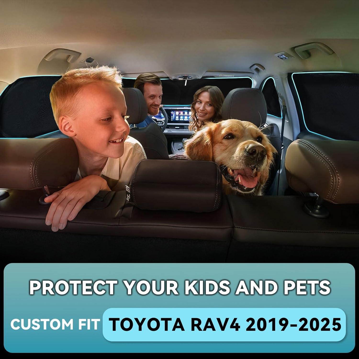 Sombrillas para Parabrisas ZOIBV 8 PCS para Toyota RAV4 2019-2025