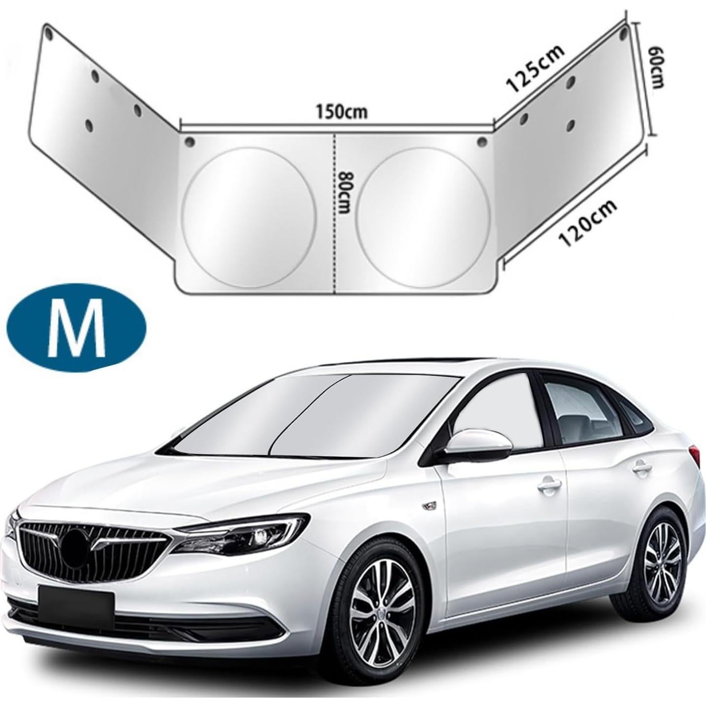Protector Solar Parabrisas Coche InfLuvRealm Mediano 155x81cm