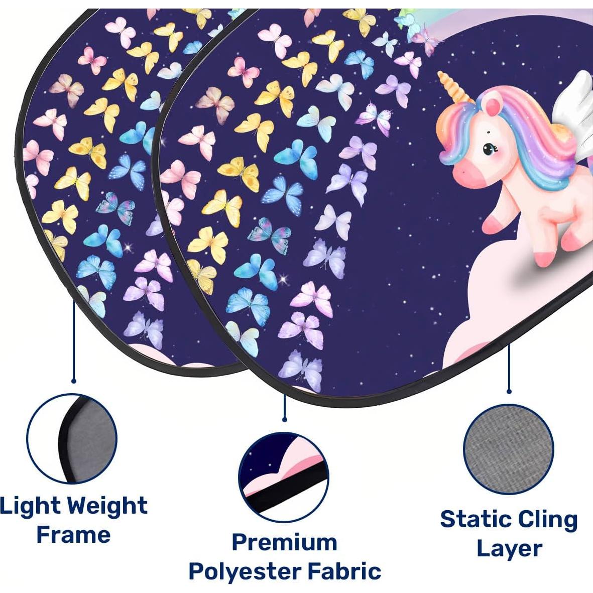 Sombra de Ventana Lateral GENANY 53x36 cm Unicornio