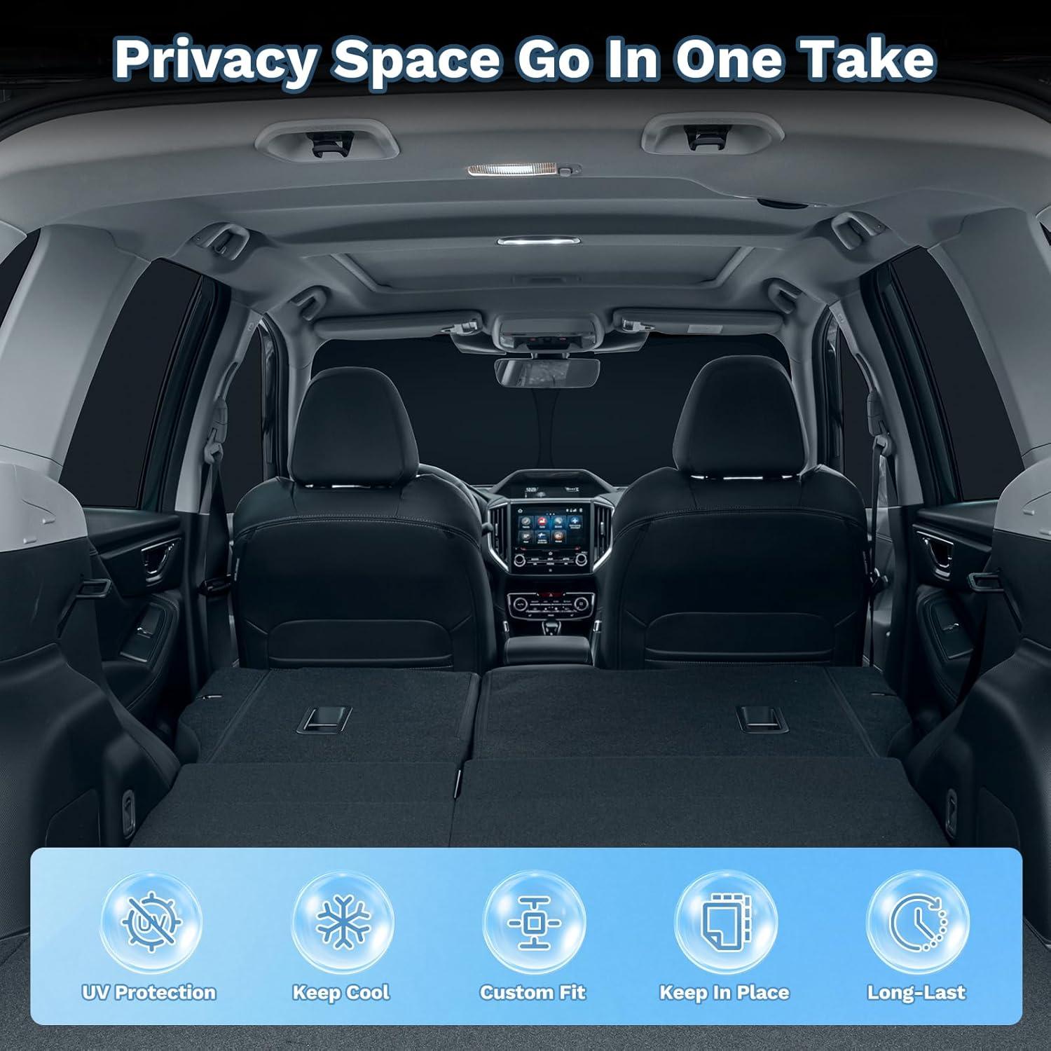 KUST Car Window Shades for Tesla Model 3 Highland 2024-2025 2026 Windshield Sun Shade Side Window Cover UV Block Privacy Protection Model 3 Accessories Foldable Front Rear Full Set 8PCS