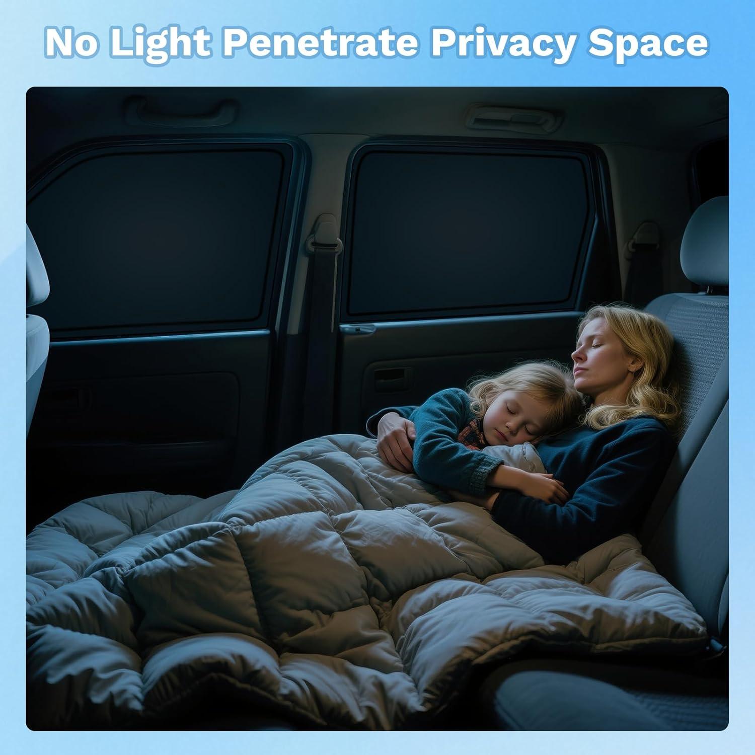 KUST Car Window Shades for Tesla Model 3 Highland 2024-2025 2026 Windshield Sun Shade Side Window Cover UV Block Privacy Protection Model 3 Accessories Foldable Front Rear Full Set 8PCS