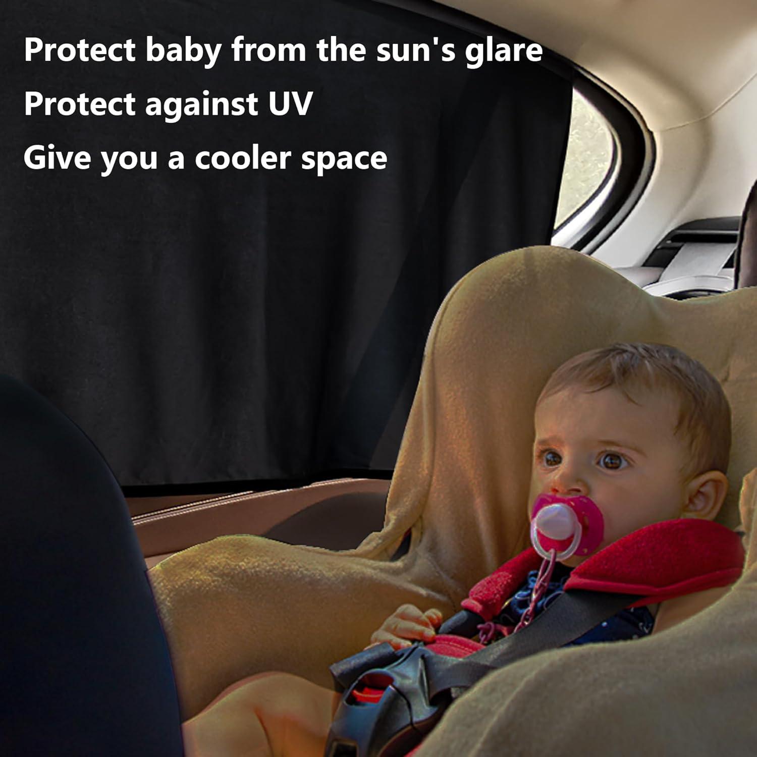 Cortinas Solares Magnéticas SnyGardn para Ventanas de Auto