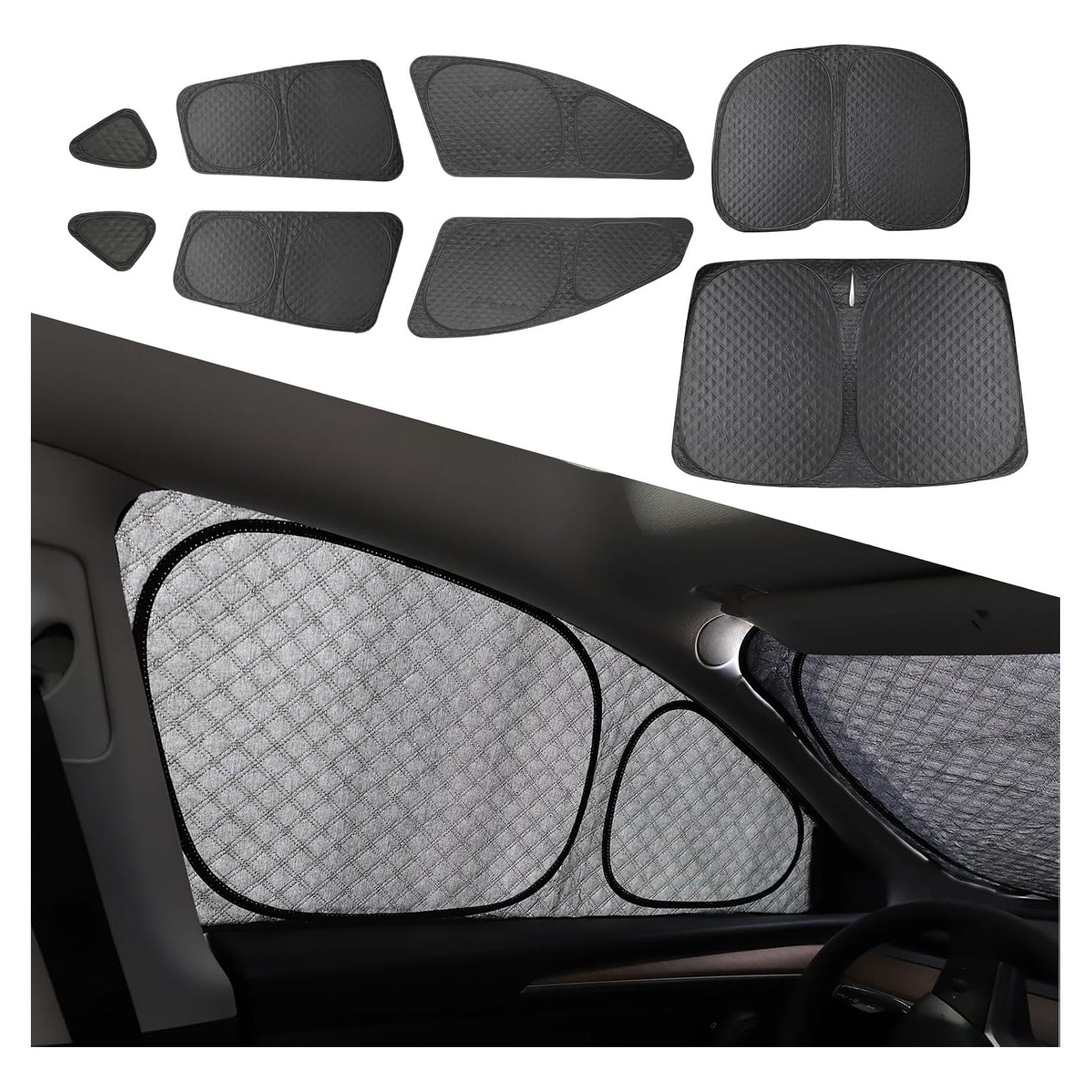 Sombrillas de Ventana EVFITUS para Tesla Modelo Y 2020-2024 - 8 Piezas