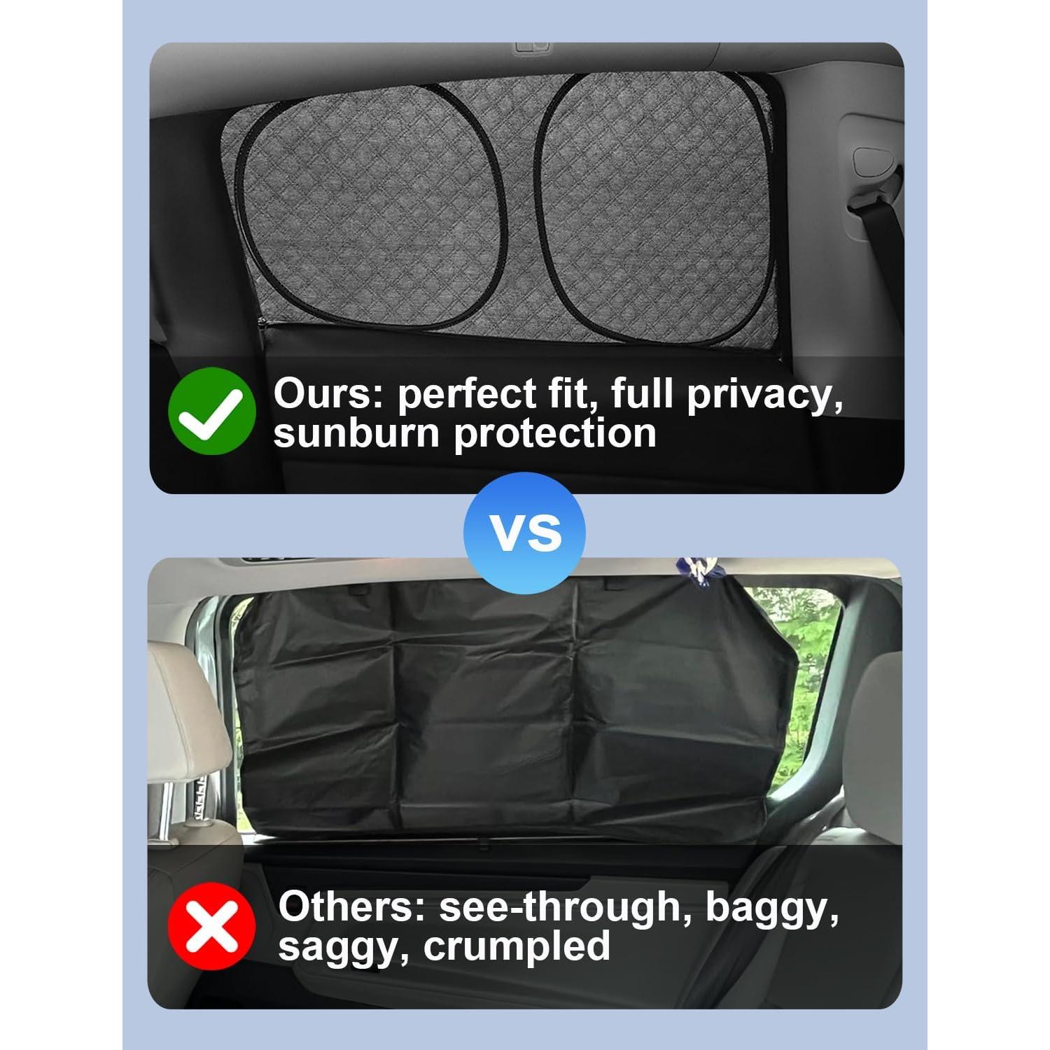 Sombrillas de Ventana EVFITUS para Tesla Modelo Y 2020-2024 - 8 Piezas