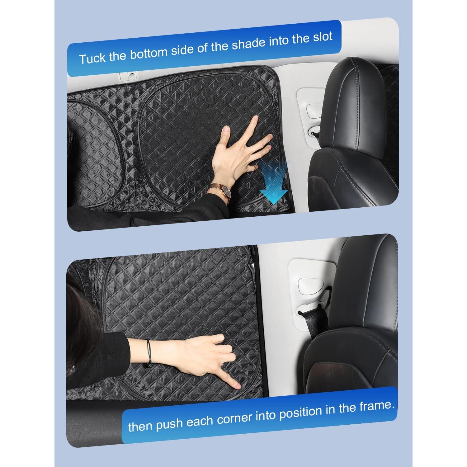 Sombrillas de Ventana EVFITUS para Tesla Modelo Y 2020-2024 - 8 Piezas