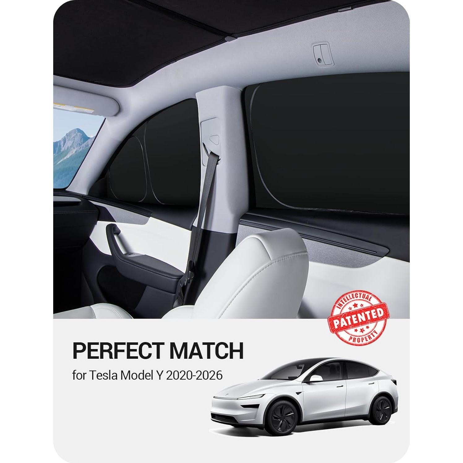 Sombra de Ventana Lateral BASENOR para Tesla Model Y 2020-2026