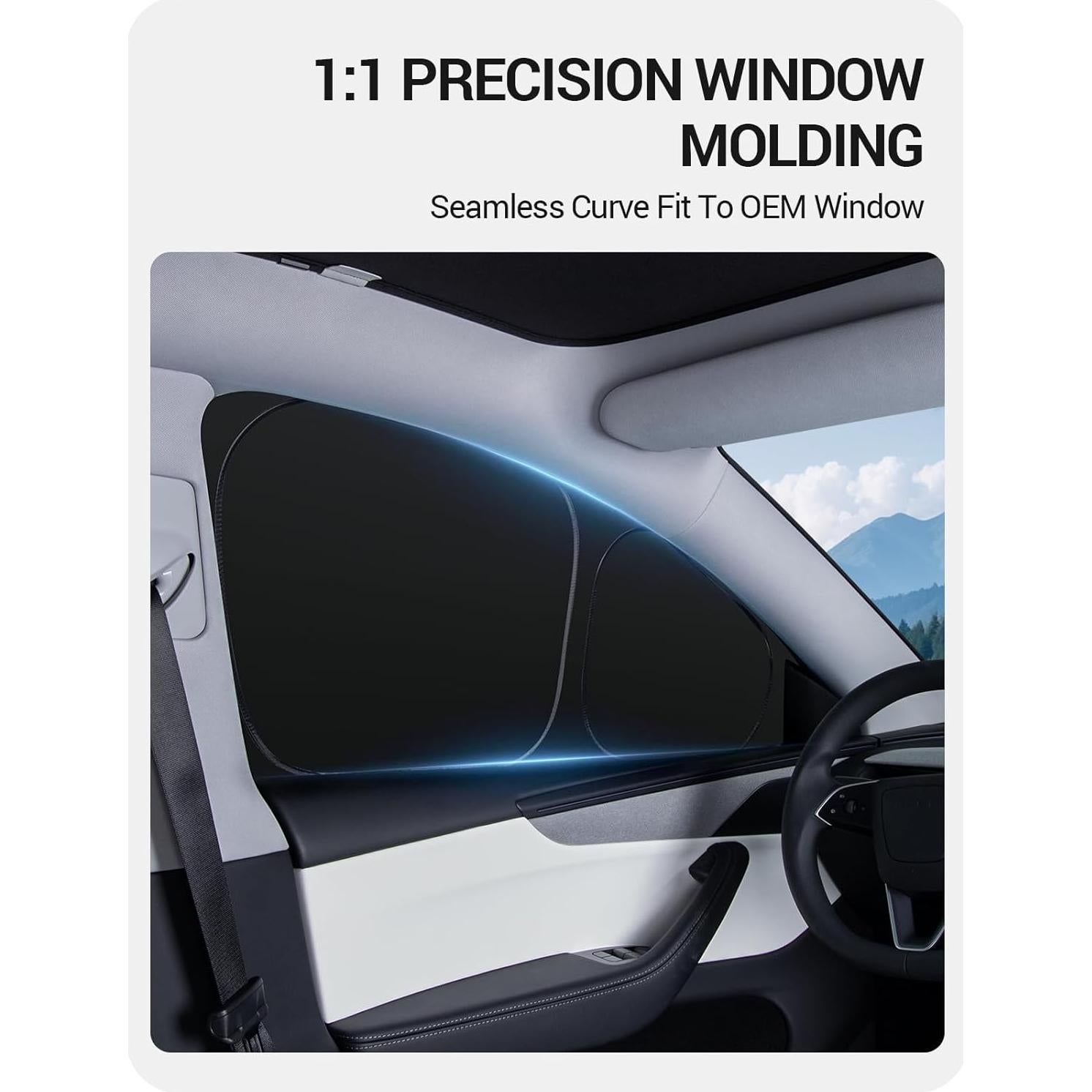 Sombra de Ventana Lateral BASENOR para Tesla Model Y 2020-2026