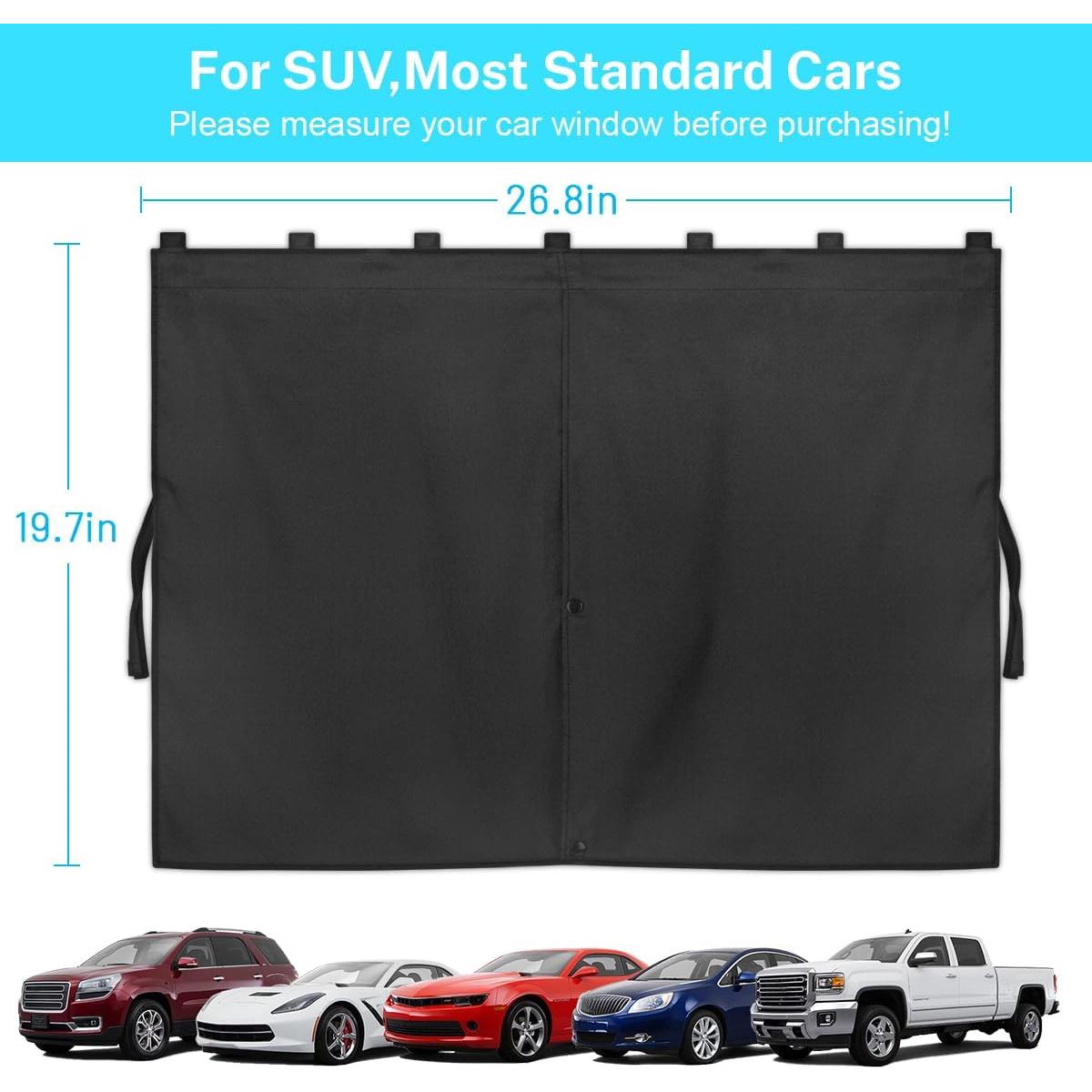 Sombrilla Solar Magnética Doble Capa VVAYHUA 68.6x50.8cm