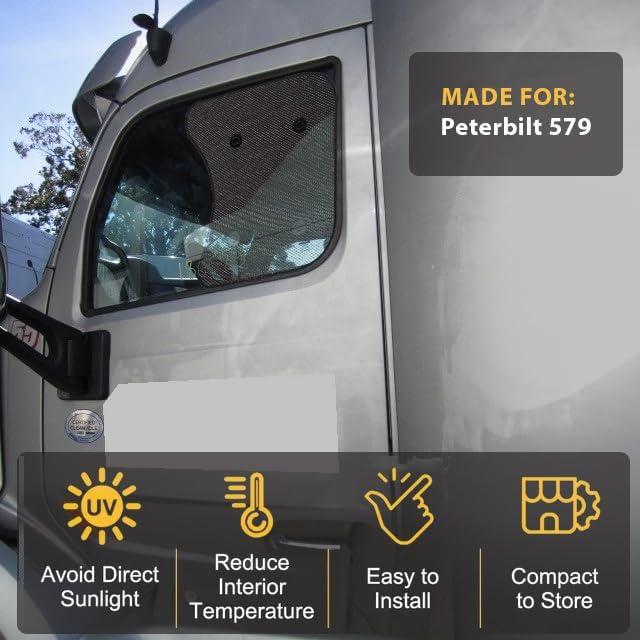 Protector Solar para Ventana Lateral Camión Peterbilt 579