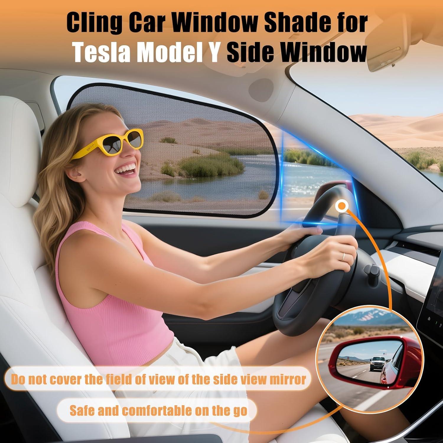 Sombrillas para Ventanas Tesla Model Y KOCZIL - Paquete de 4