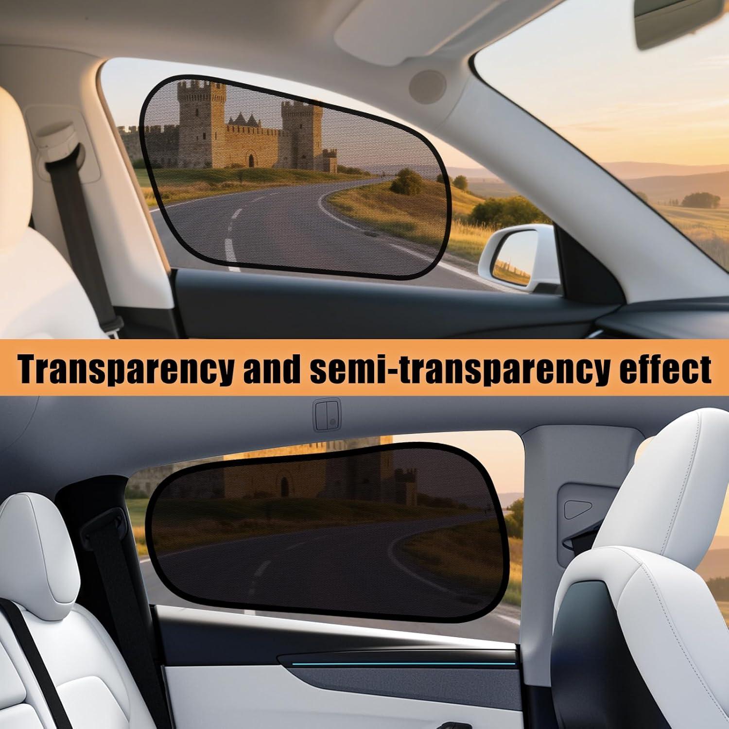 Sombrillas para Ventanas Tesla Model Y KOCZIL - Paquete de 4