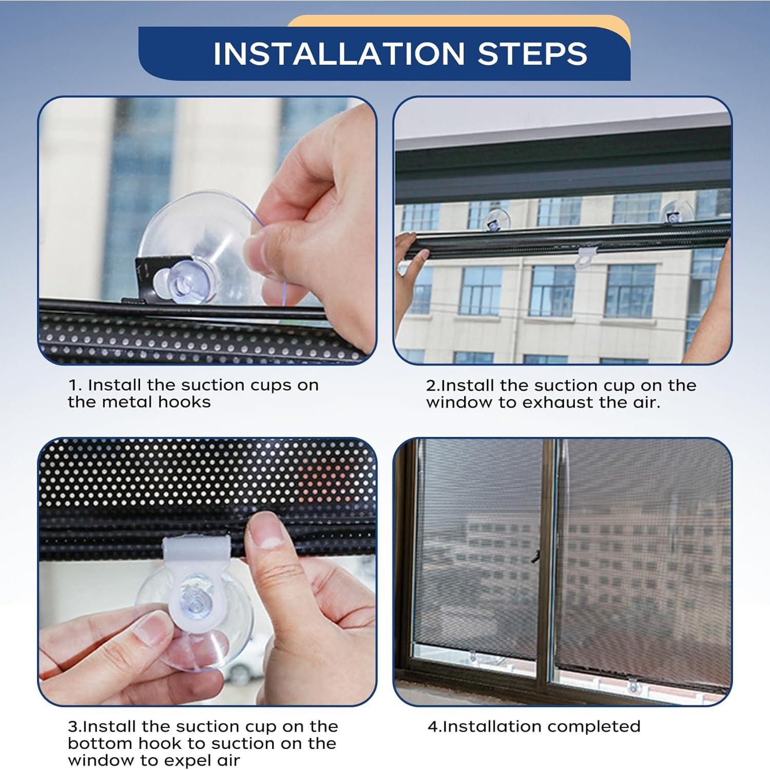 Sombrilla Solar Retráctil XUANFLY para Ventanas de Auto 39.9x15.7cm