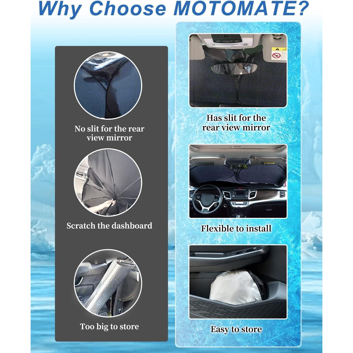 Protector Solar para Parabrisas InfLuvRealm Grande - Bloquea Rayos UV