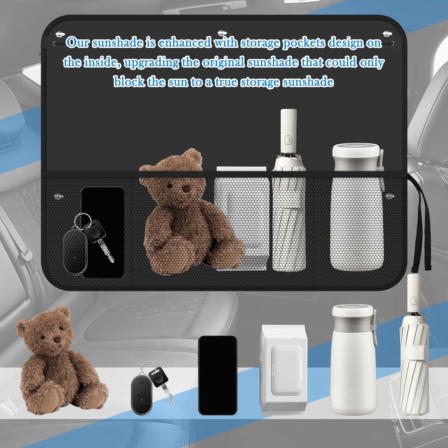 Cortinas Solares para Ventanas Traseras de Coche Figpade 69x50 cm