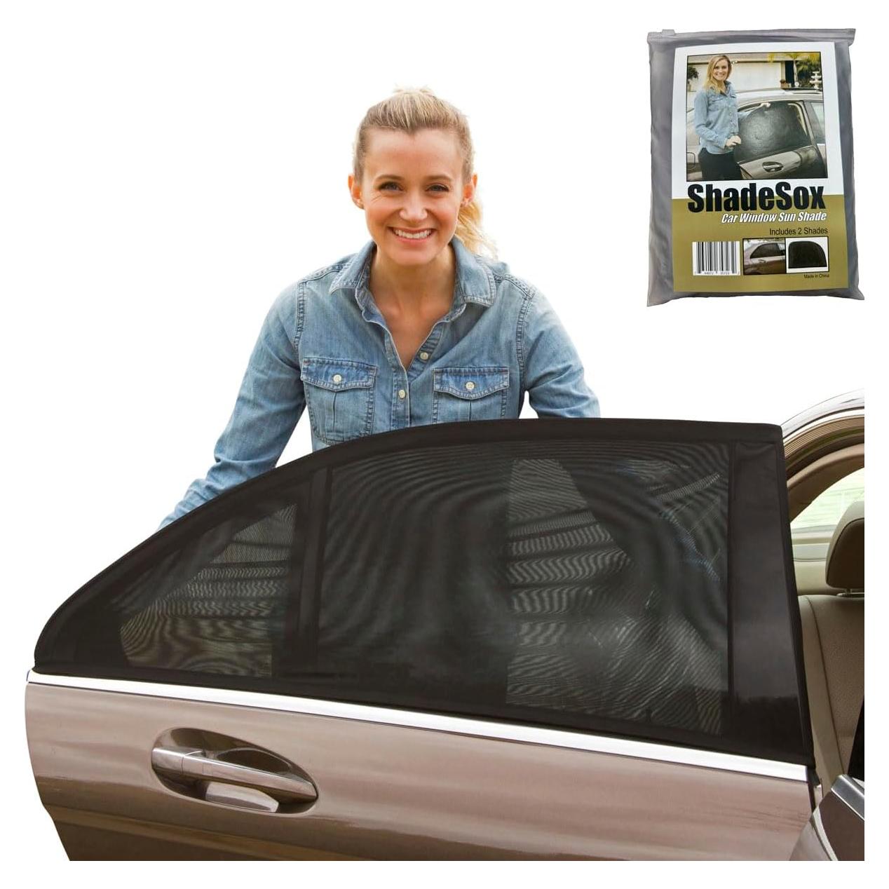 Protector Solar para Ventana Lateral de Coche Shade Sox - Negro - Universal