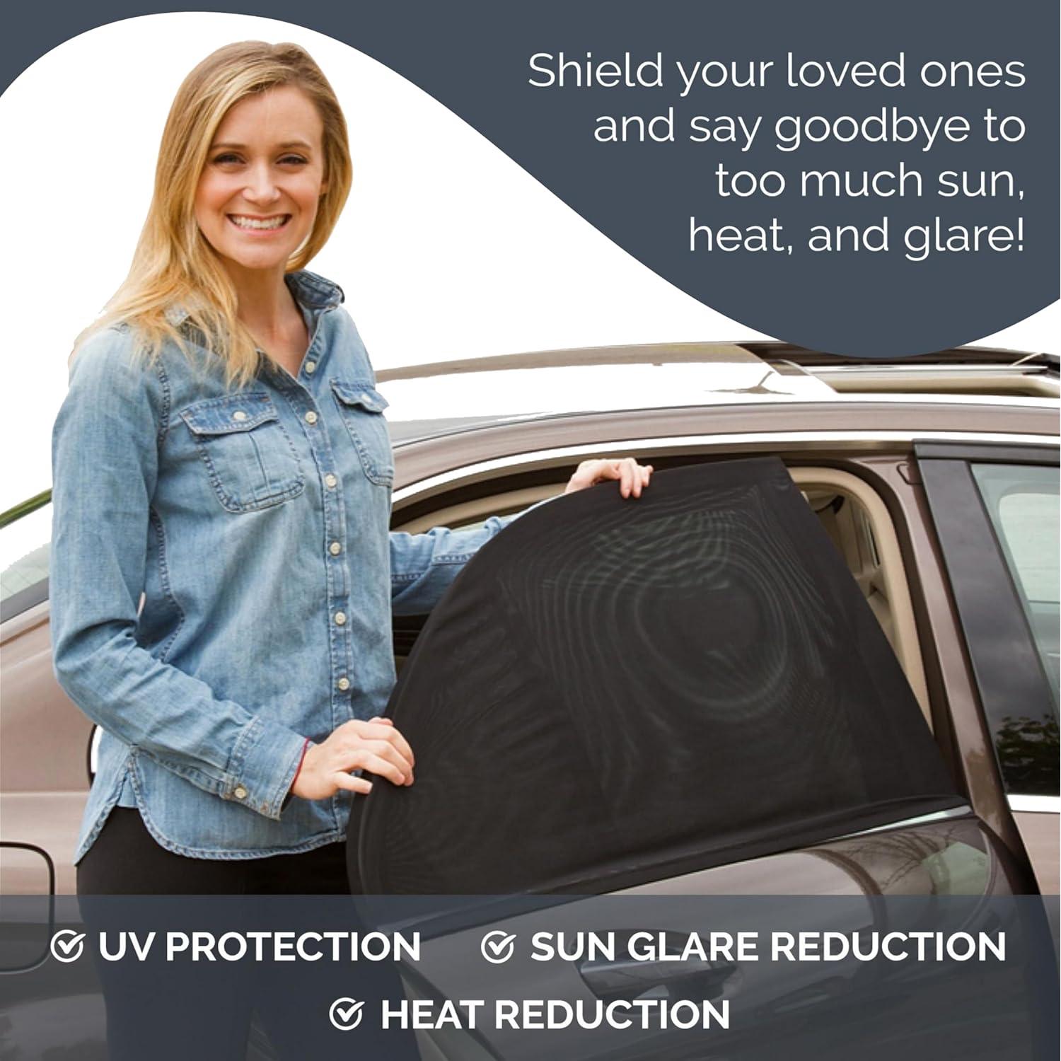 Protector Solar para Ventana Lateral de Coche Shade Sox - Negro - Universal