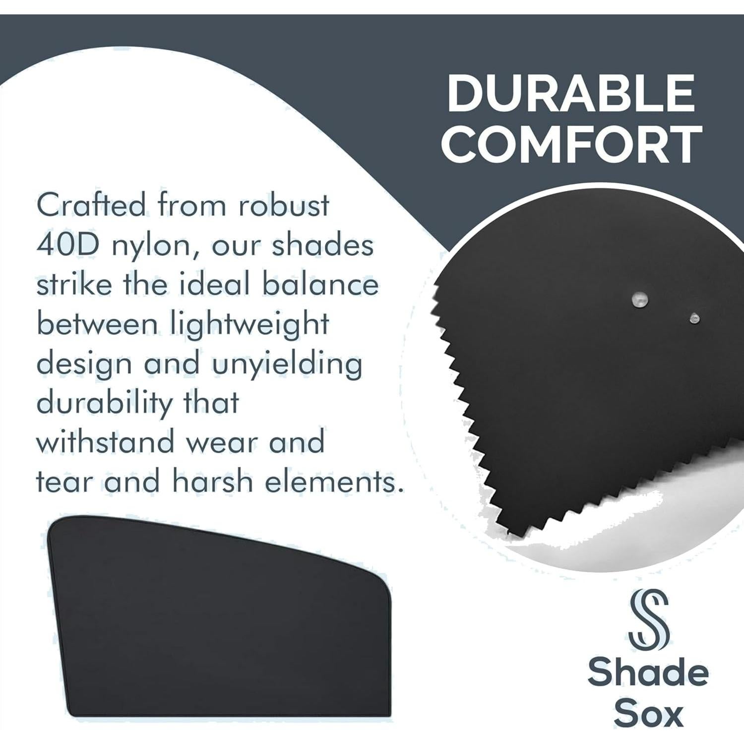 Protector Solar para Ventana Lateral de Coche Shade Sox - Negro - Universal