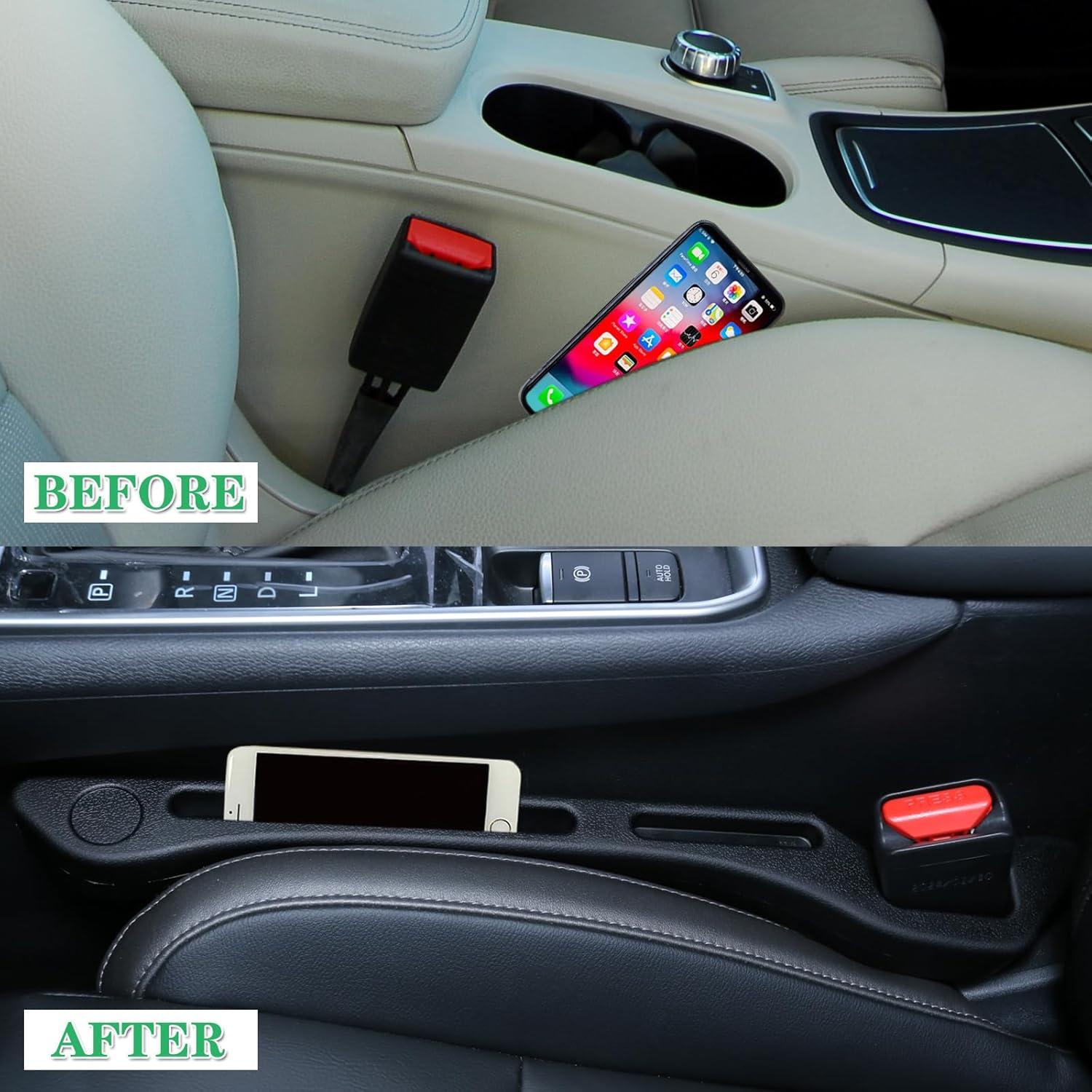 Relleno Espacio entre Asientos Coche C COMCROSFLY Negro