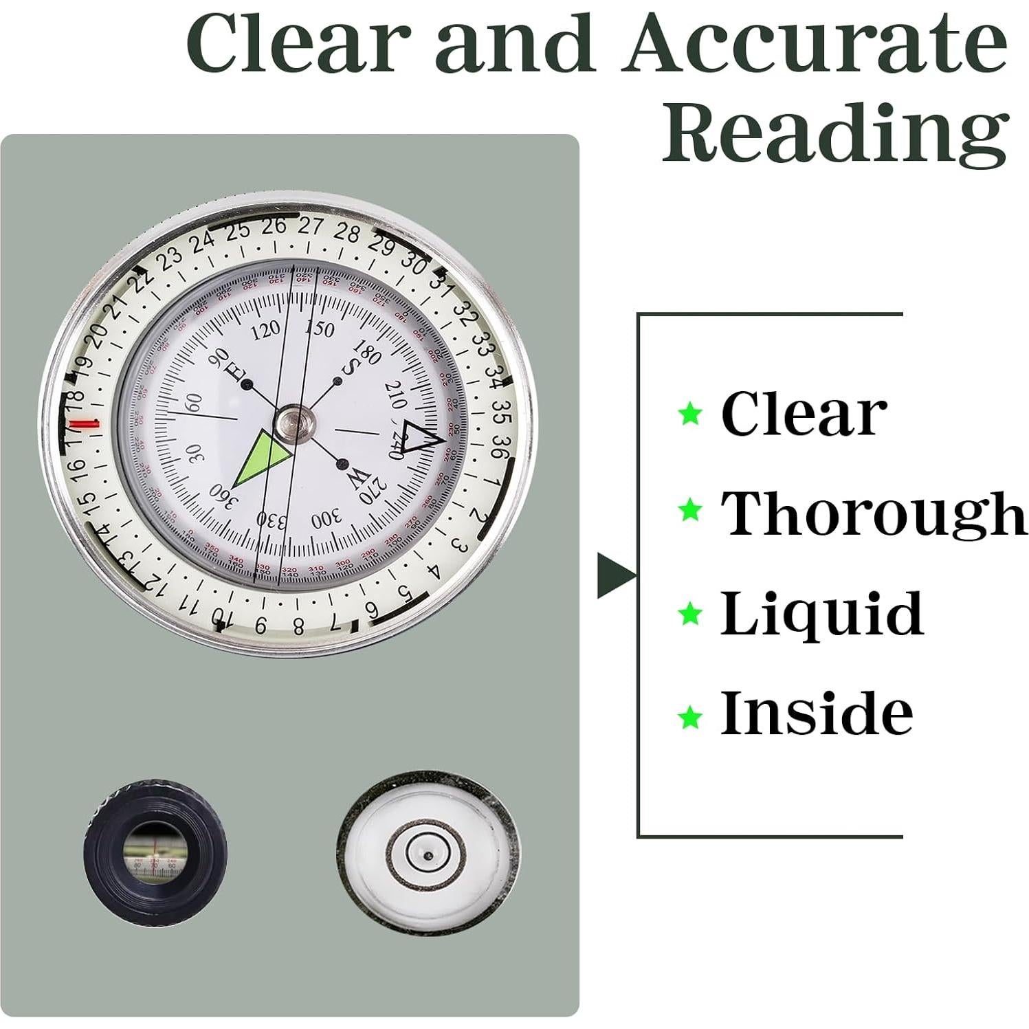 Brújula de Supervivencia Jewheg Táctica Impermeable 0.18 kg