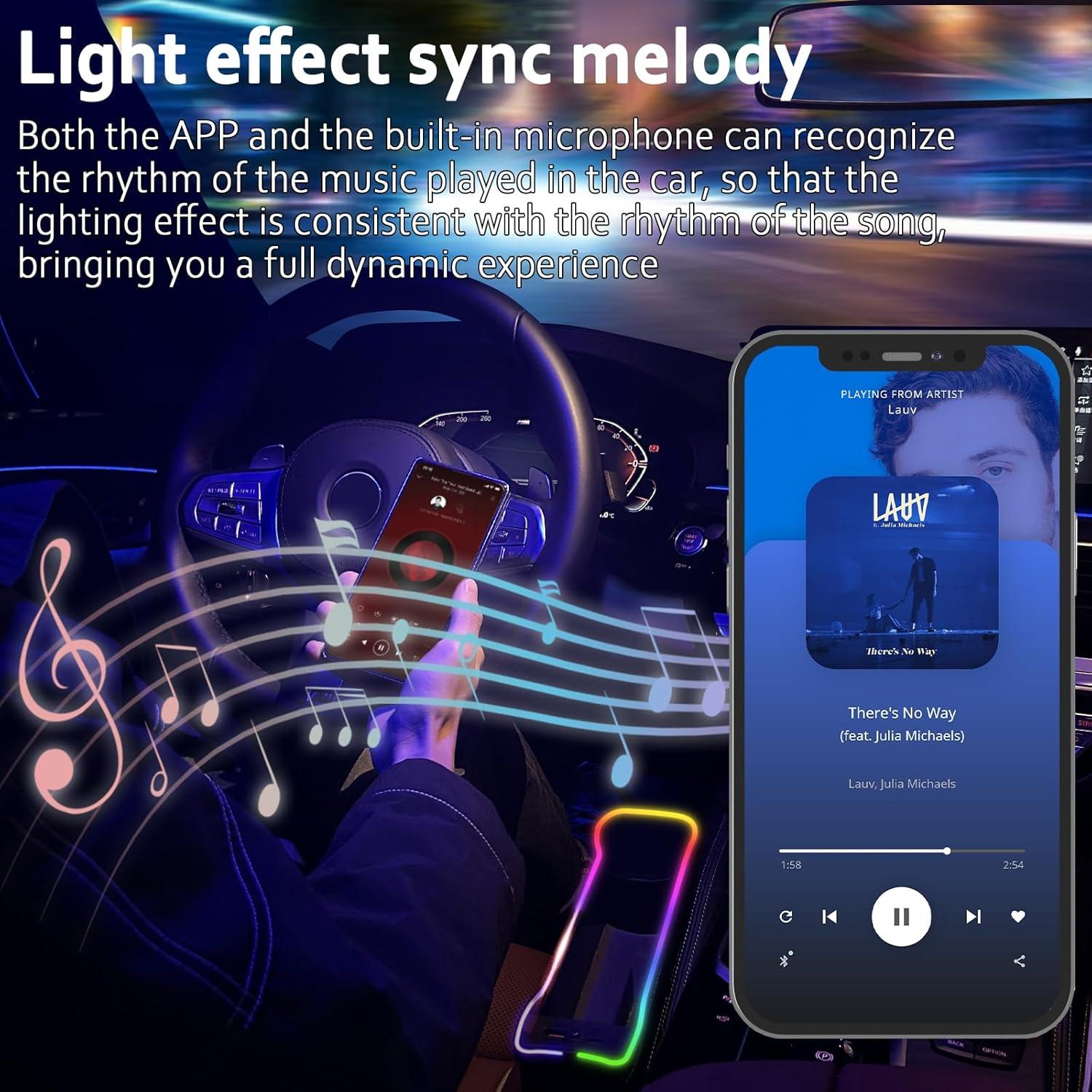 Organizador de Espacio entre Asientos xiaoniu con LED y Carga USB